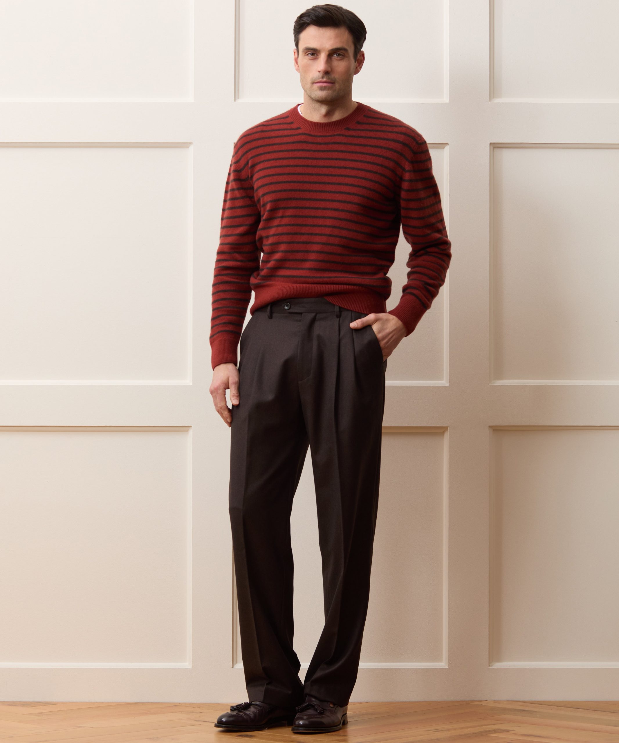 Wool Striped Crewneck Sweater - Image 3