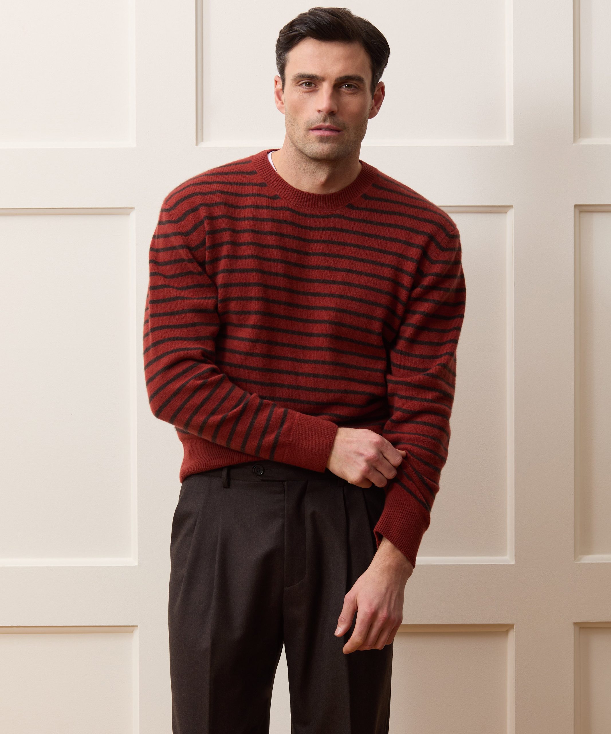 Wool Striped Crewneck Sweater - Image 2
