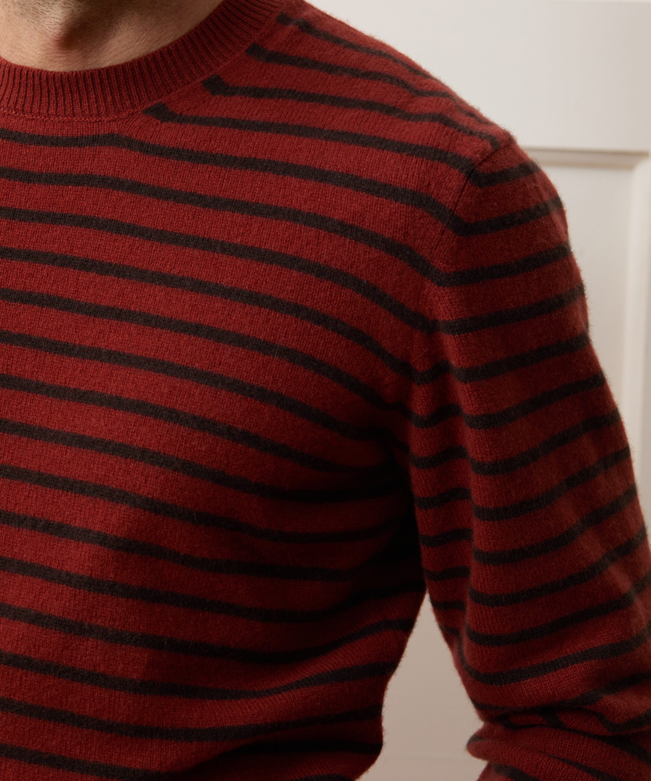 Wool Striped Crewneck Sweater - Image 4