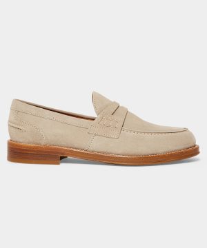 Italian Suede Penny Loafer
