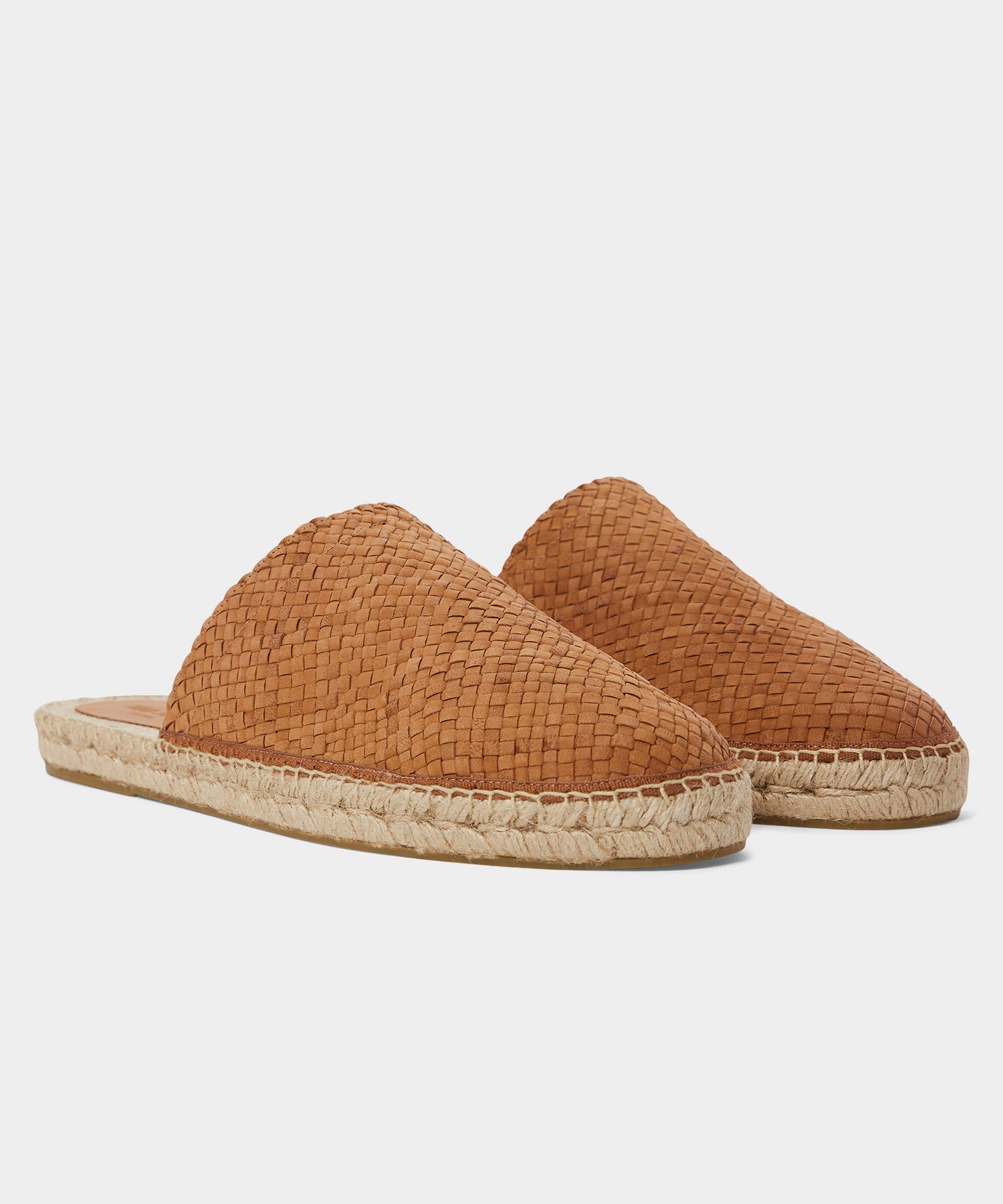 Woven Leather Espadrille Mule - Image 2