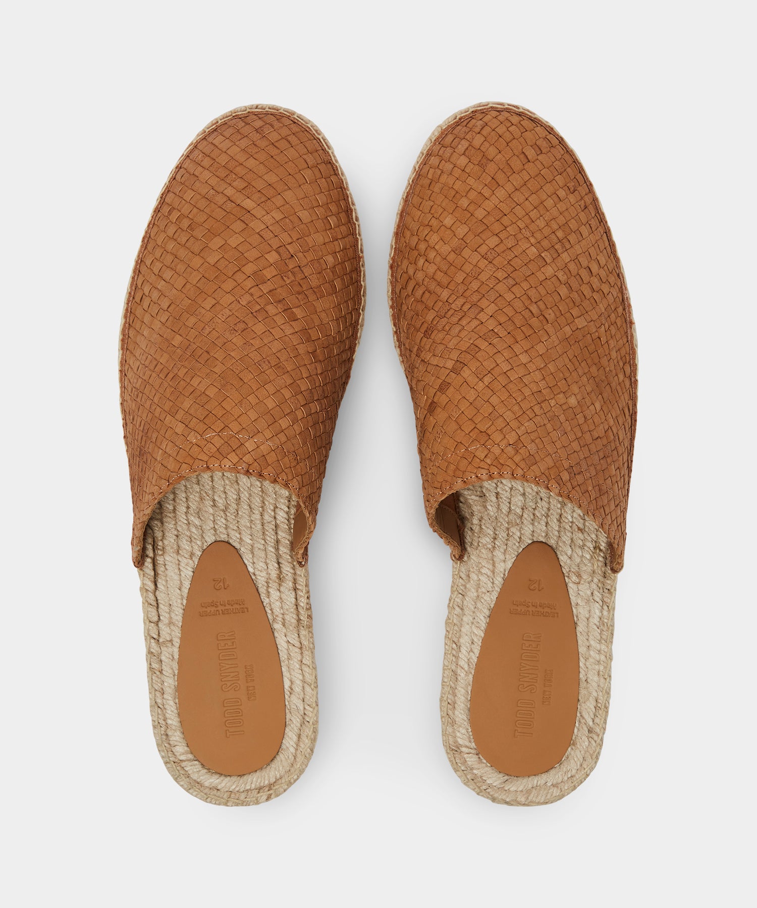 Woven Leather Espadrille Mule - Image 3