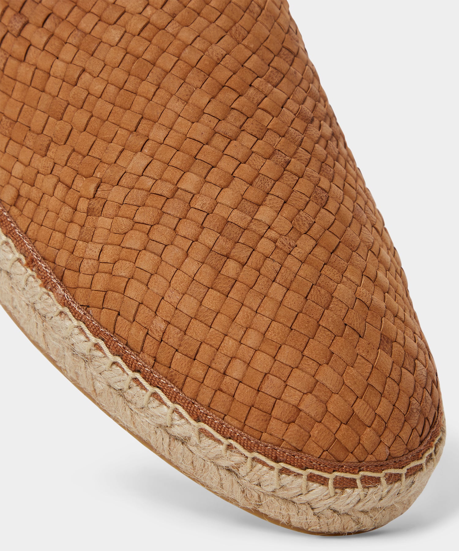 Woven Leather Espadrille Mule - Image 4