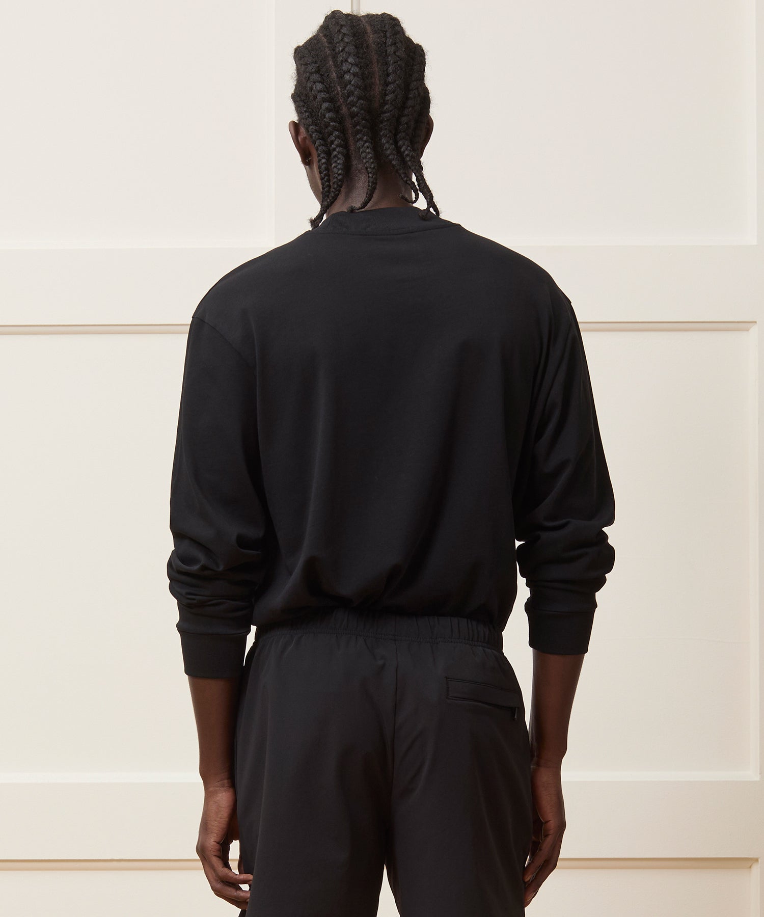 Relaxed Portuguese Jersey Mock Neck Tee - Image 5
