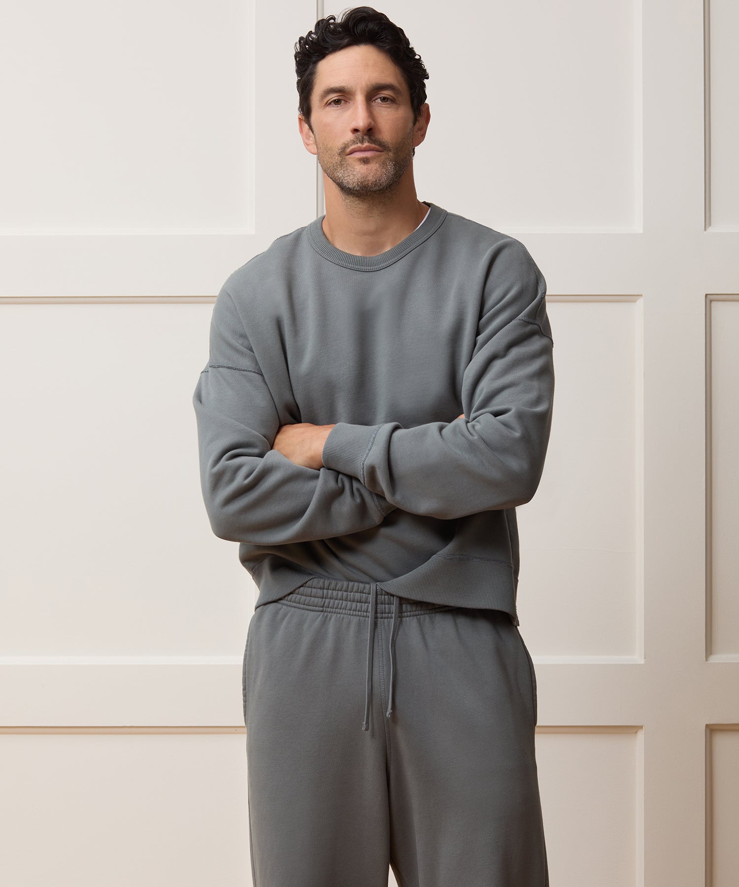 Relaxed Portuguese Terry Crewneck - Image 2