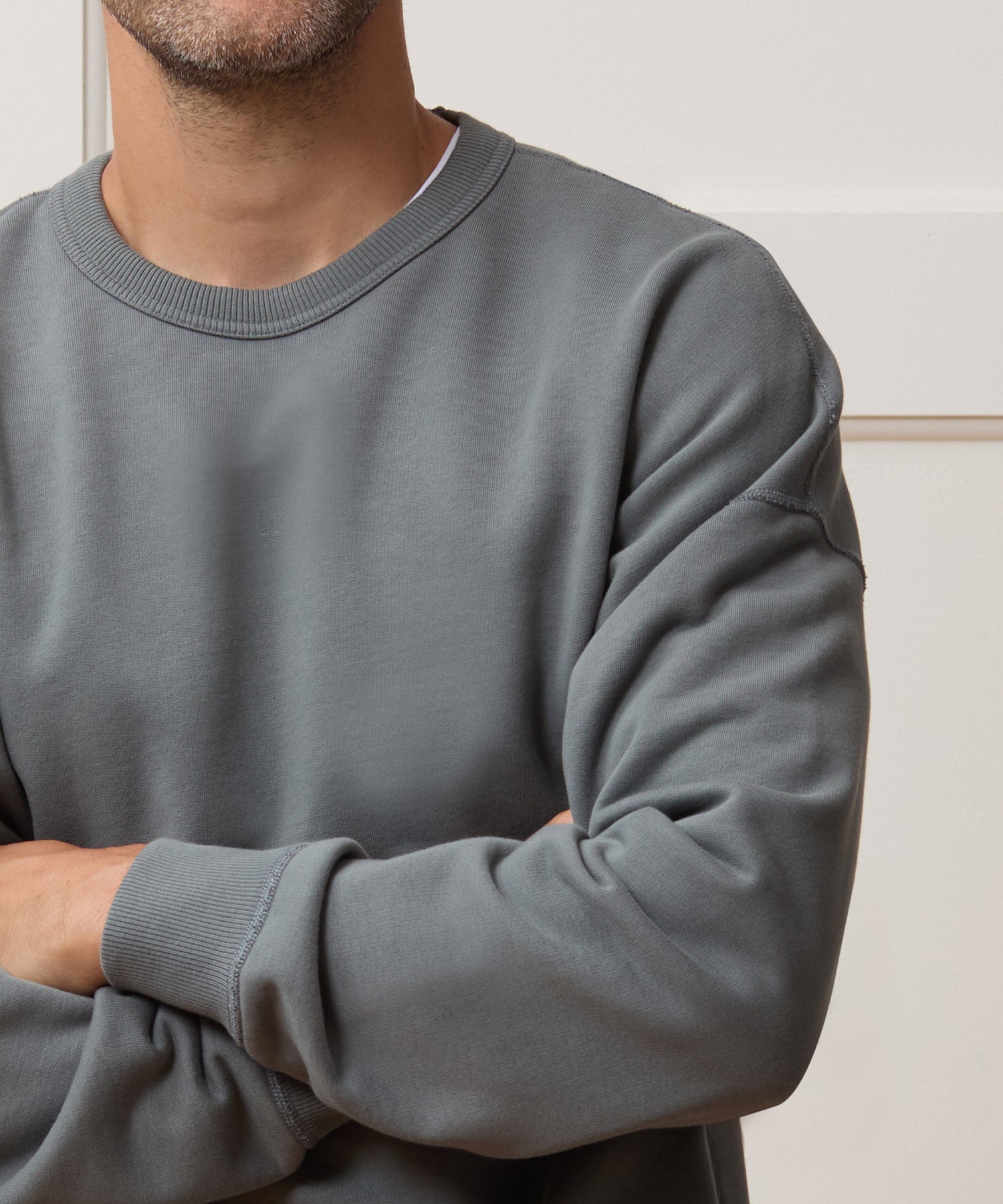 Relaxed Portuguese Terry Crewneck - Image 4