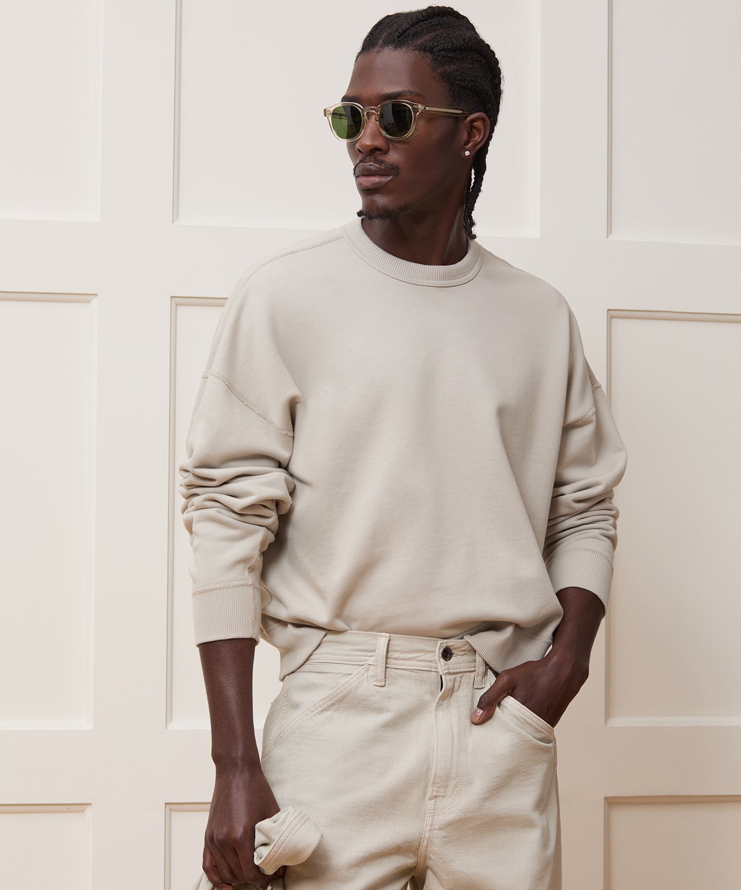 Relaxed Portuguese Terry Crewneck - Image 2