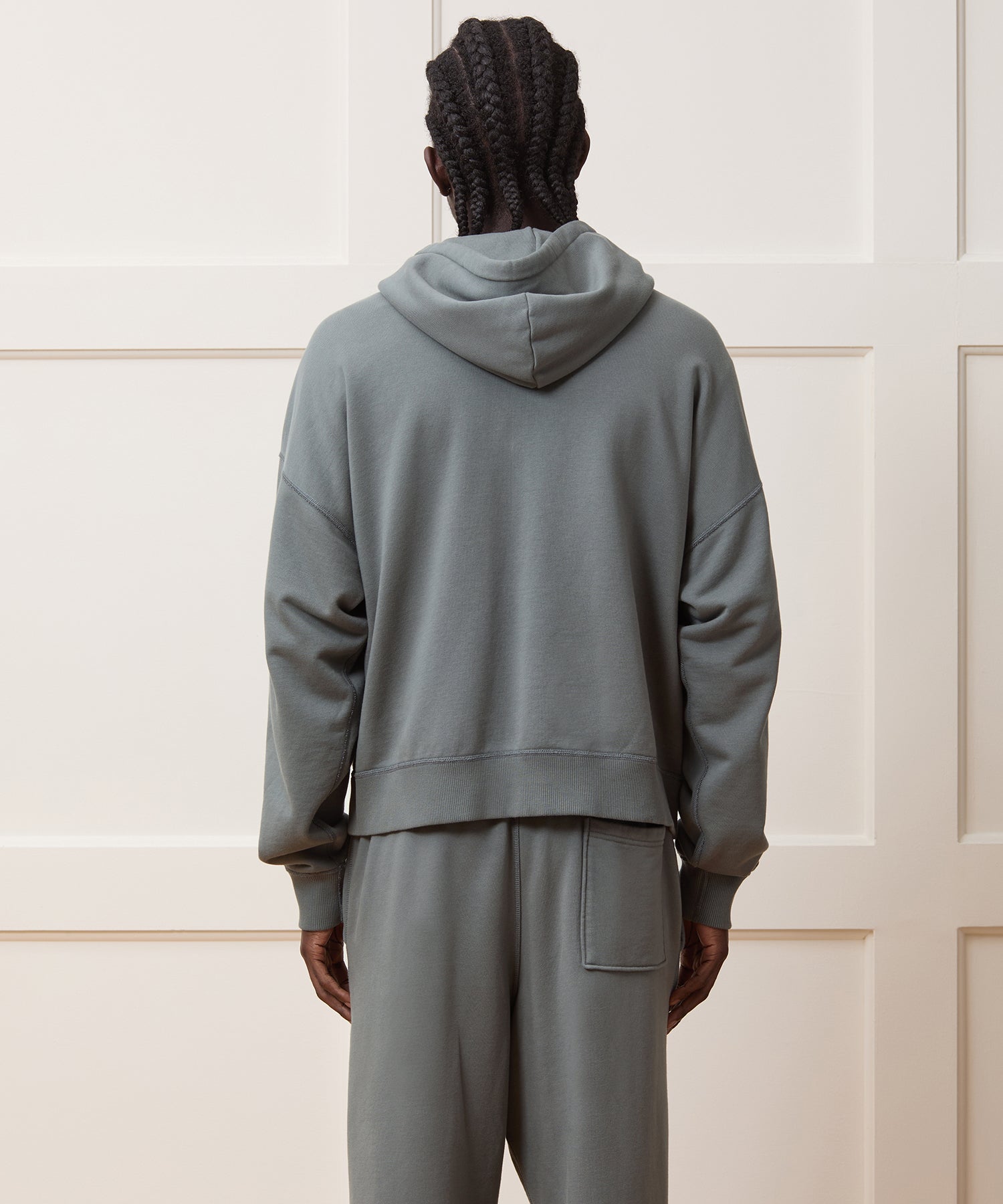 Relaxed Portuguese Terry Full-Zip Hoodie - Image 5