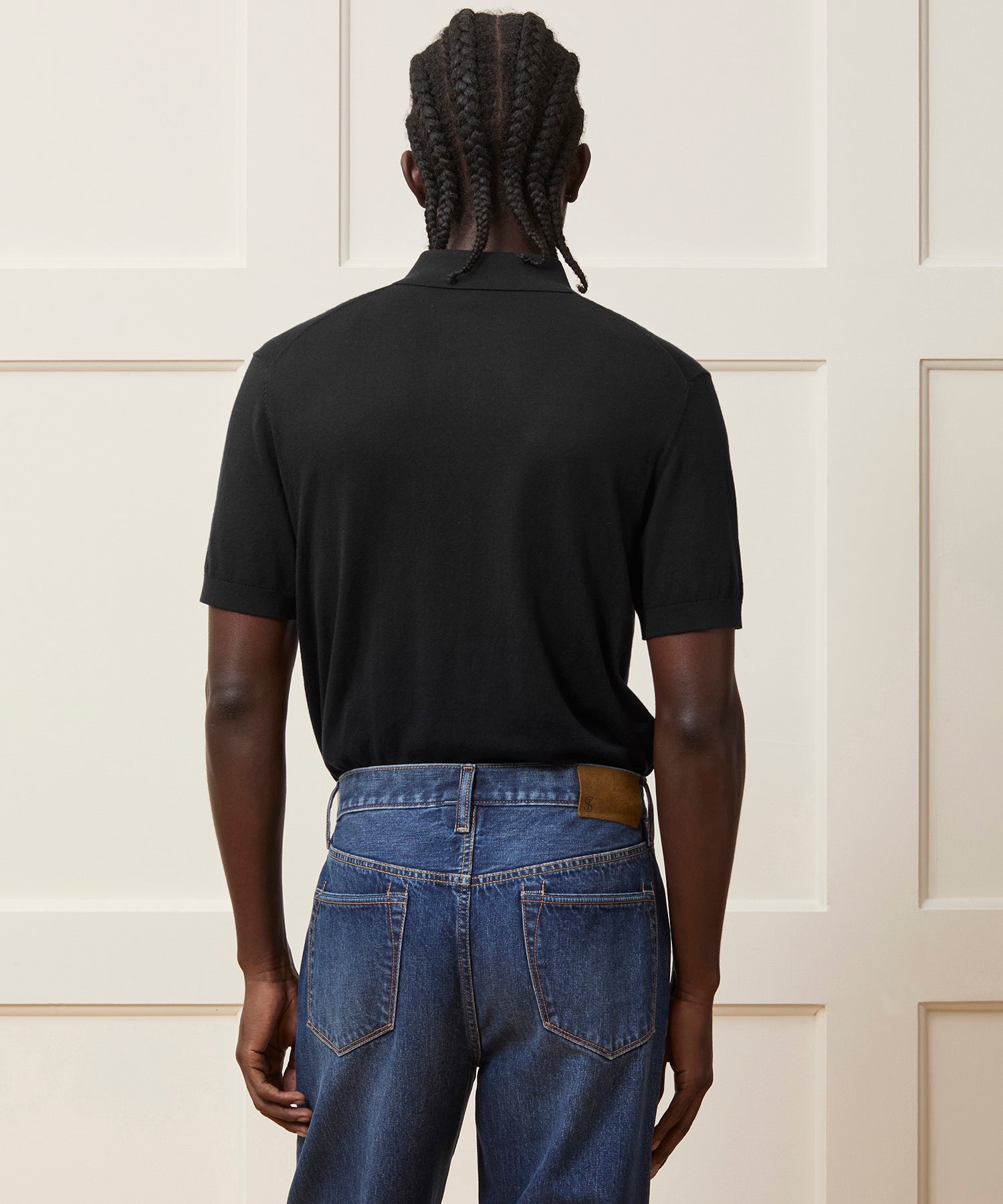 Silk-Cotton Ribbed Sweater Polo - Image 5