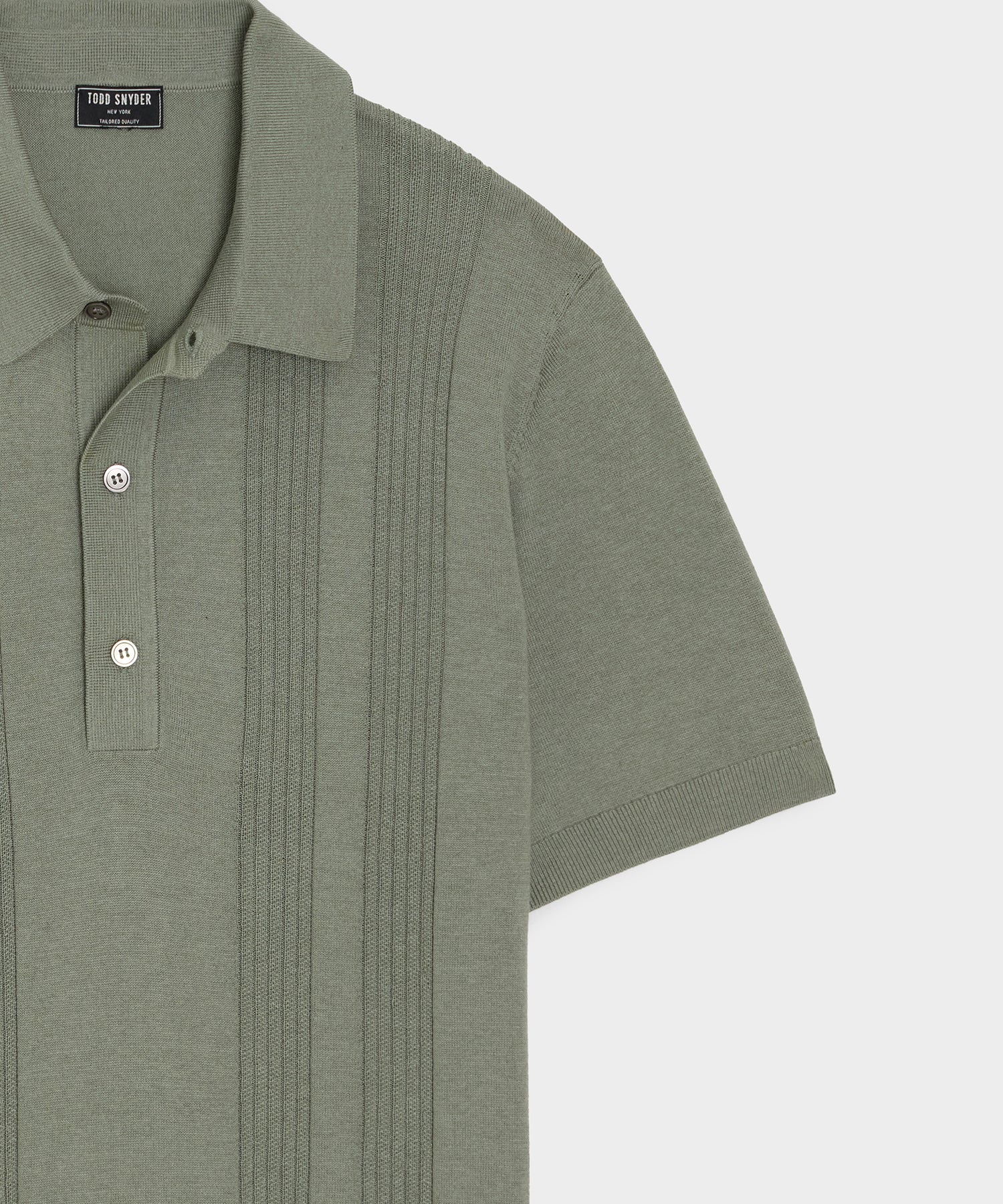 Silk-Cotton Ribbed Sweater Polo - Image 6