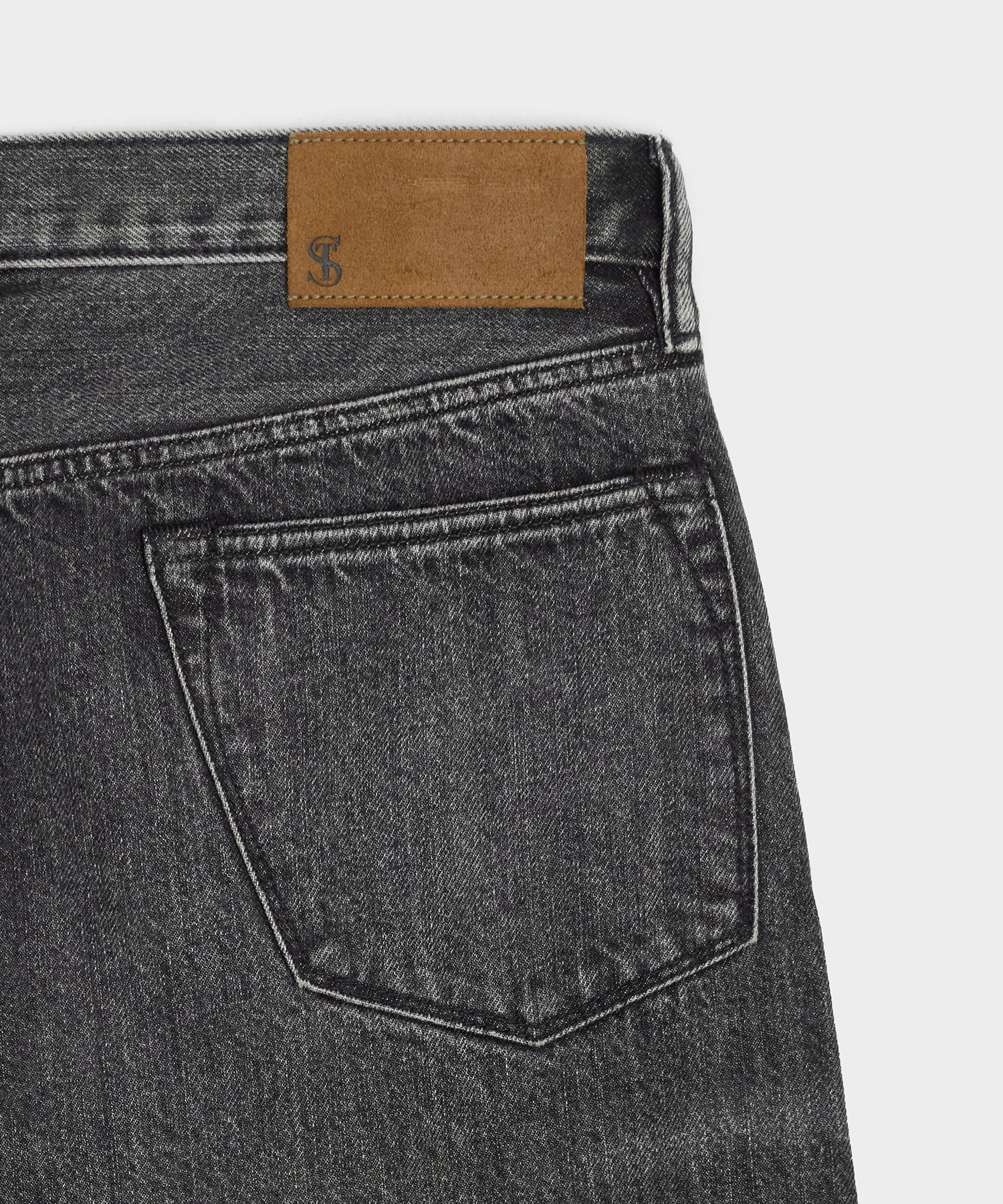 Slim Selvedge Jean in Charcoal - Image 7