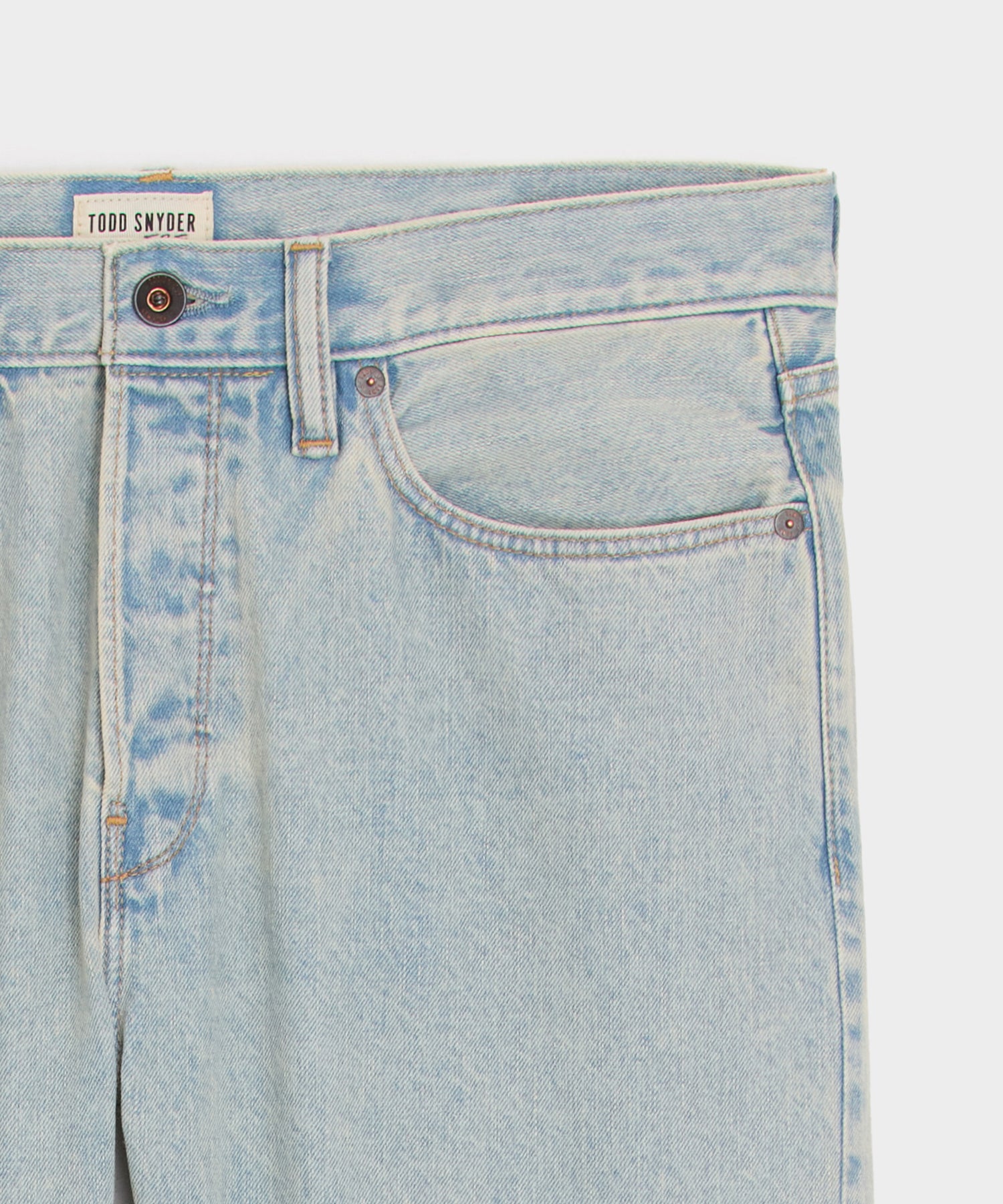 Slim Selvedge Jean in Light Indigo - Image 6