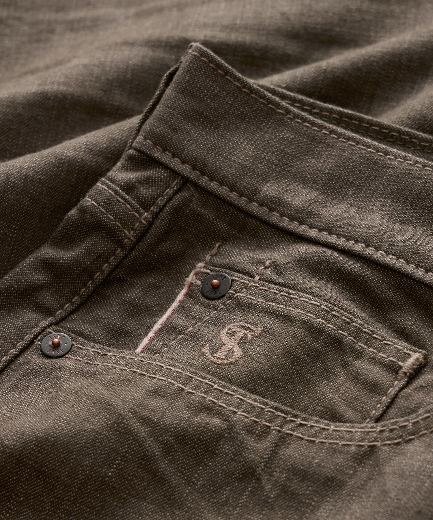 Straight Fit Lightweight Japanese Selvedge Jean in Whiskey - Image 8