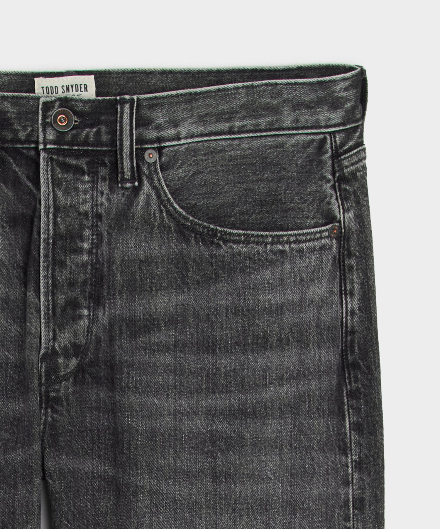 Straight Fit Jean in Charcoal - Image 6