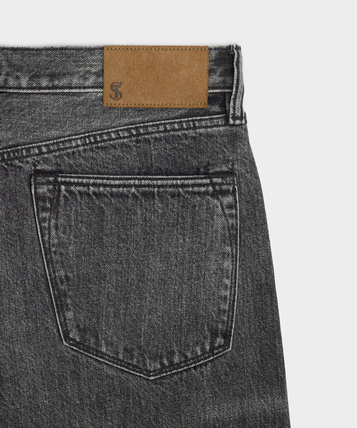 Straight Fit Jean in Charcoal - Image 7