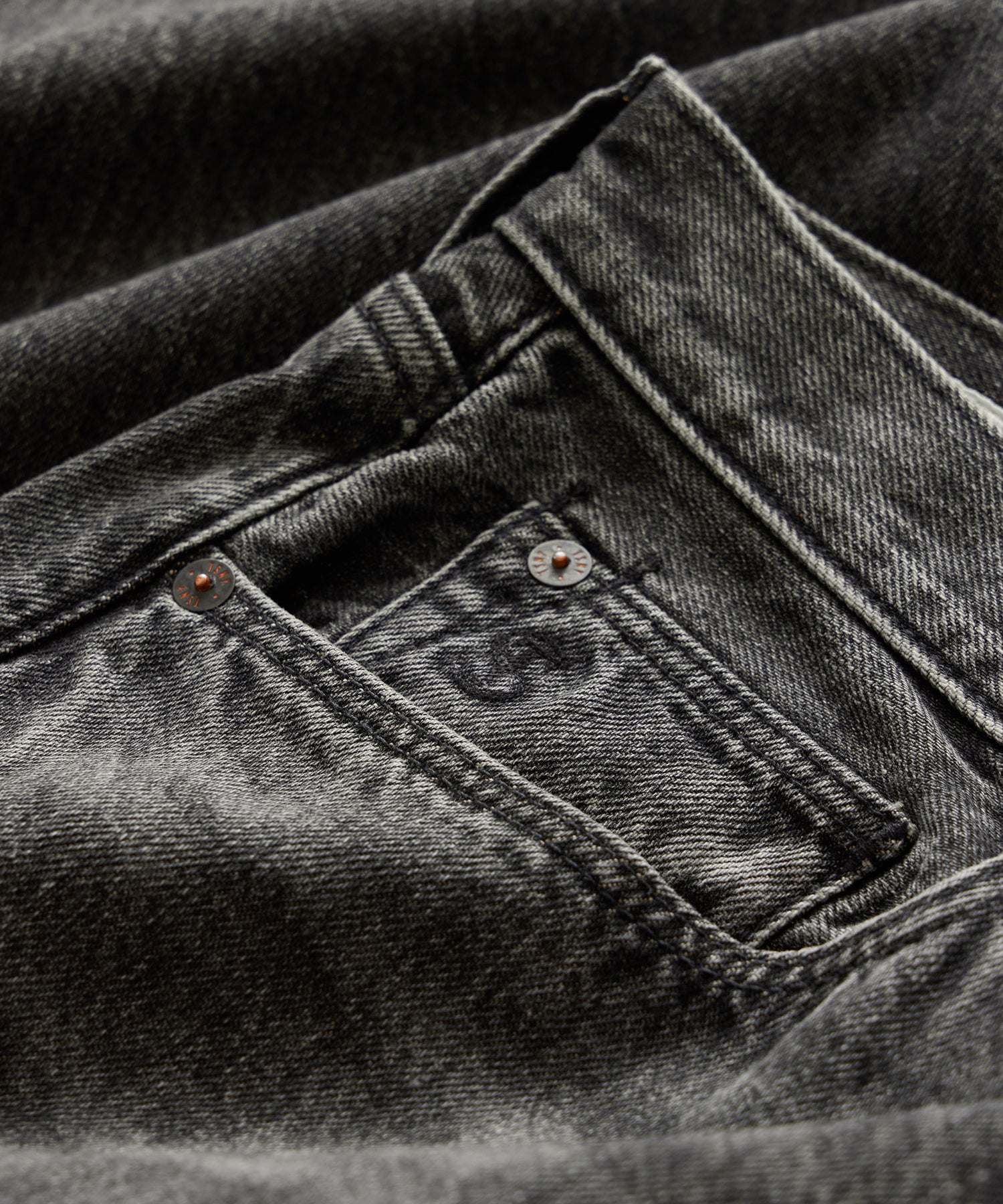 Straight Fit Jean in Charcoal - Image 8