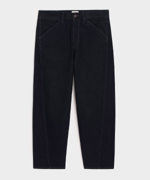 Relaxed Barrel Jean in Black
