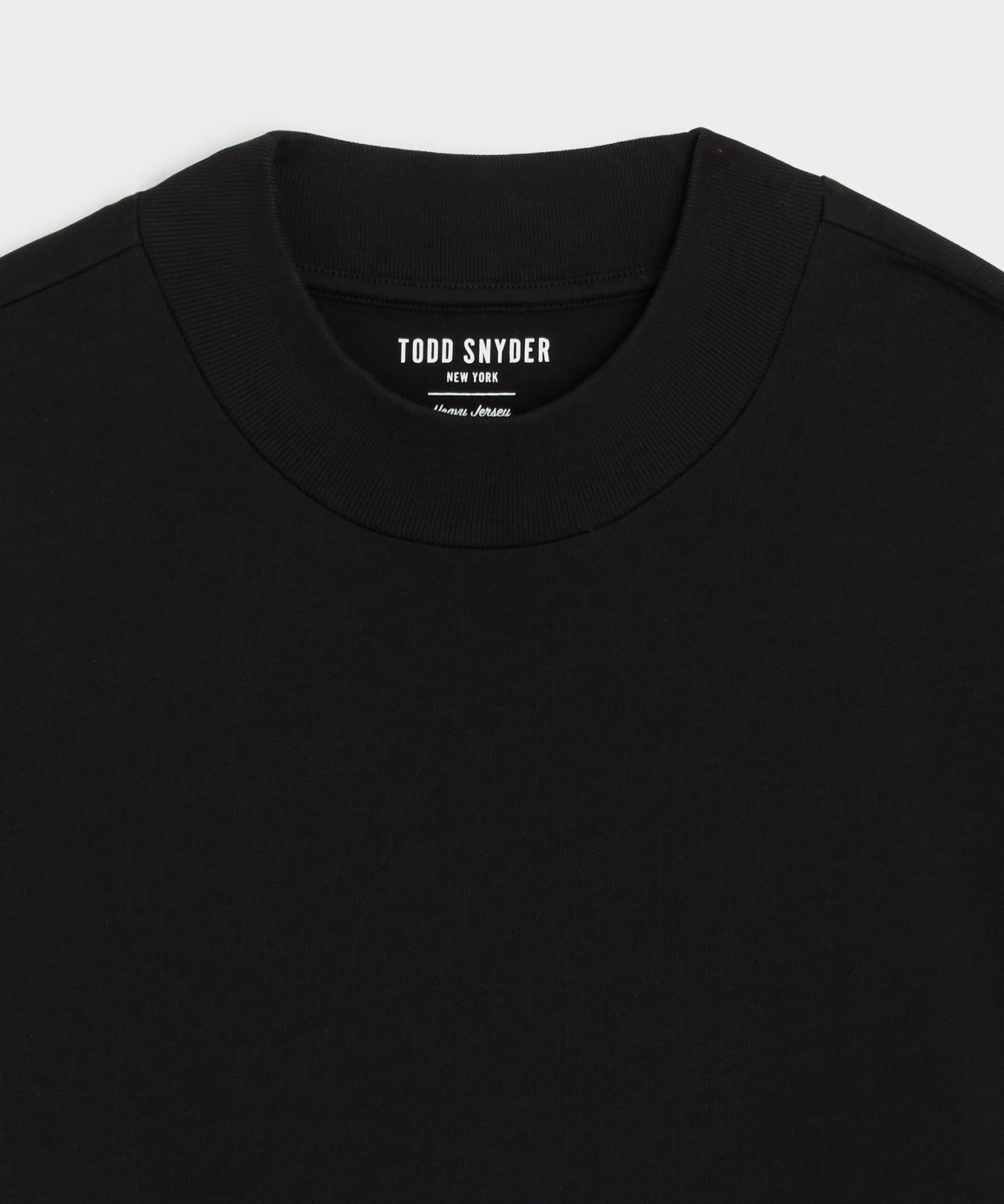 Relaxed Portuguese Jersey Mock Neck Tee - Image 7