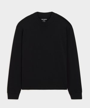 Relaxed Portuguese Jersey Mock Neck Tee