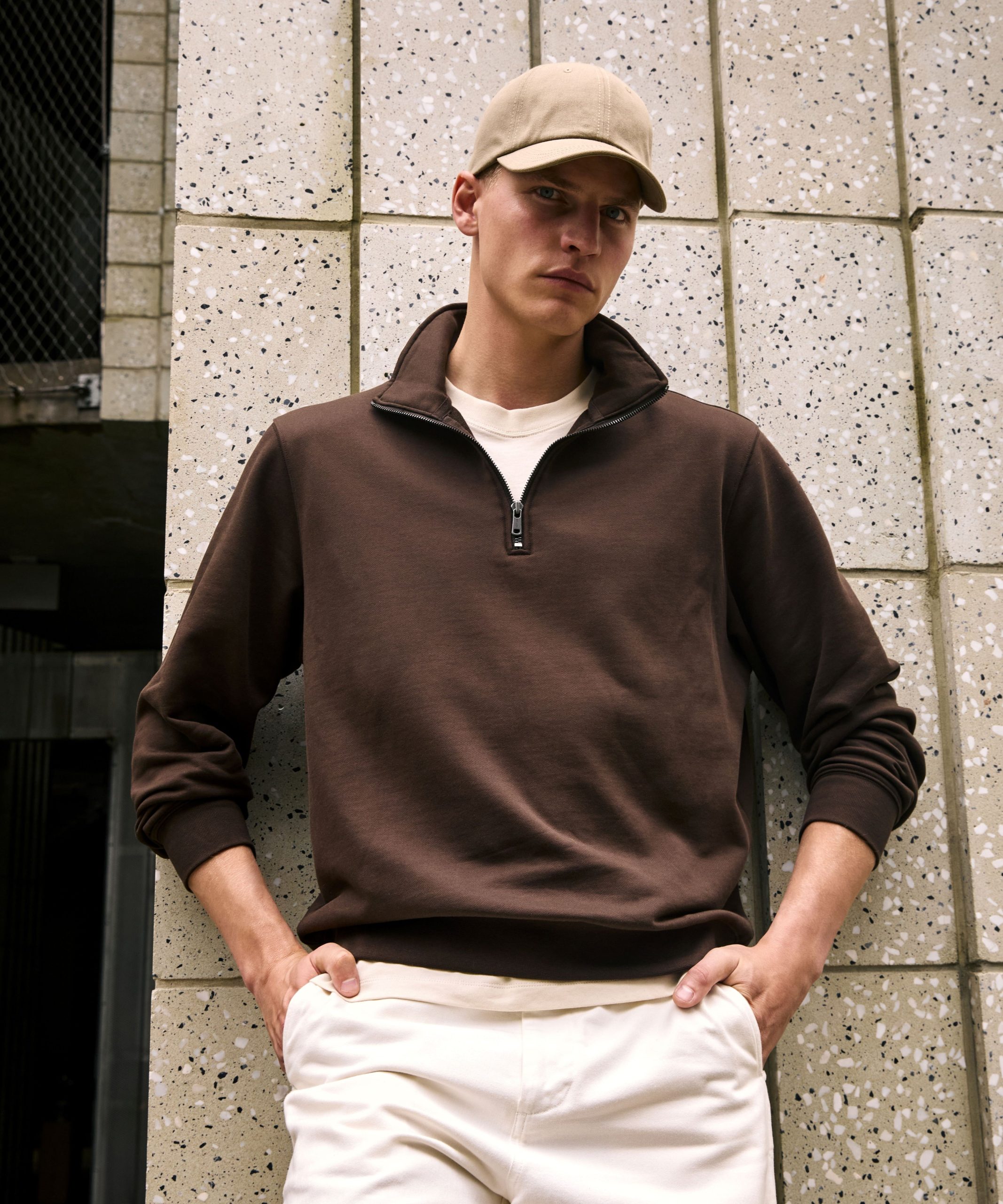 Portuguese Terry Quarter-Zip Sweatshirt - Image 5