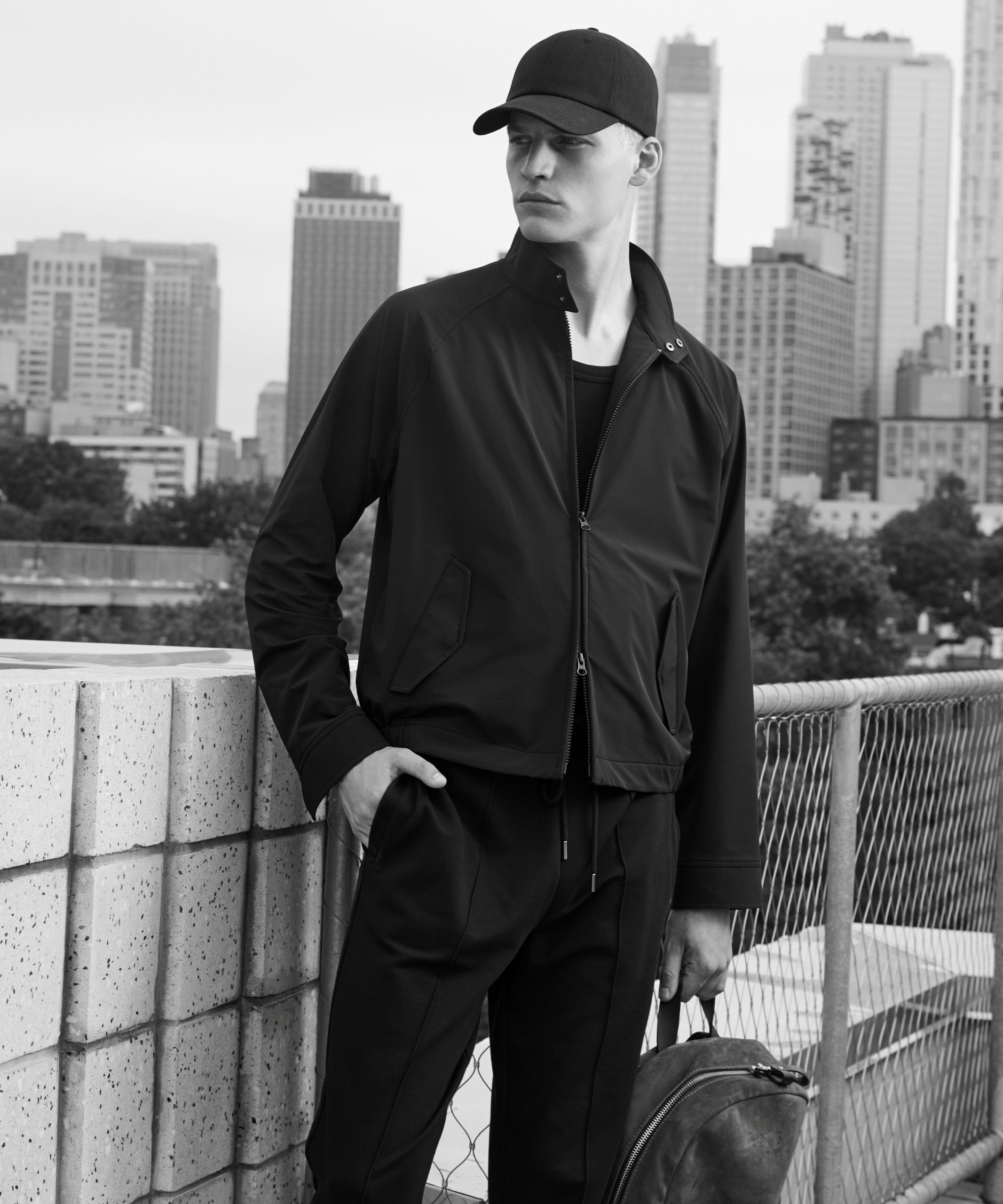 Lightweight Nylon Harrington Jacket - Image 6