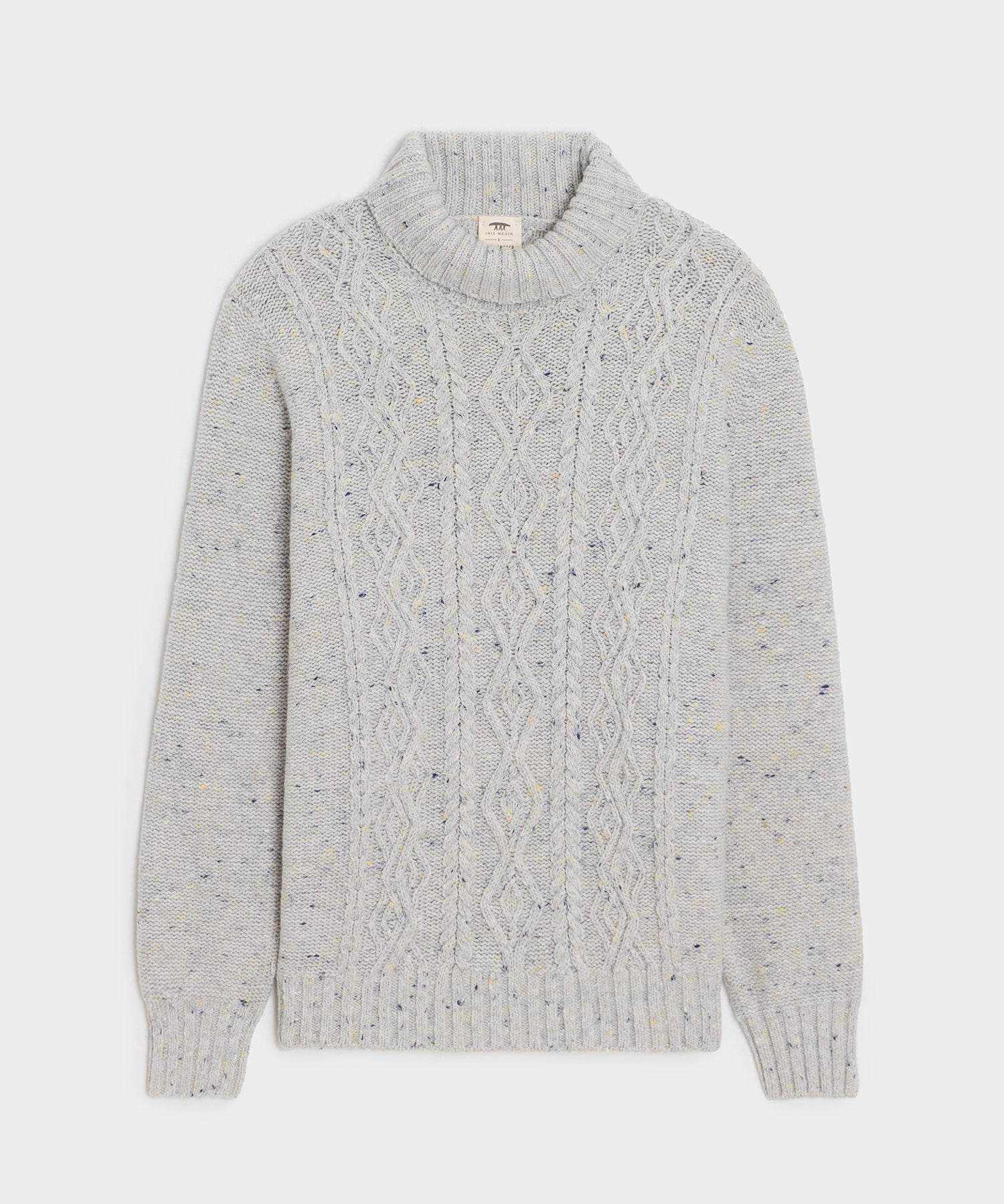 Inis Me??in Cashmere-Merino Aran Turtle Neck
