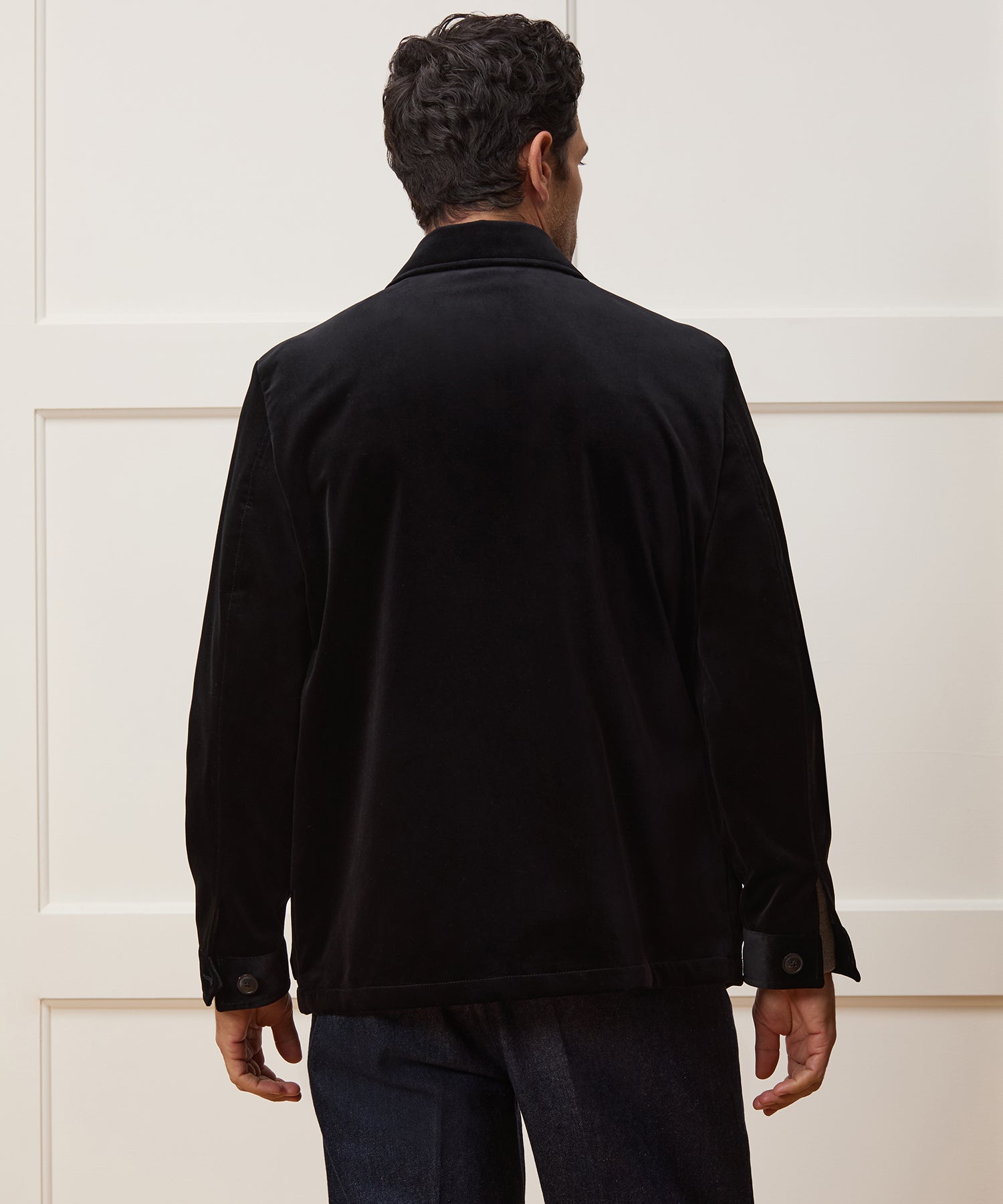 Italian Velvet Tailored Chore Coat - Image 5