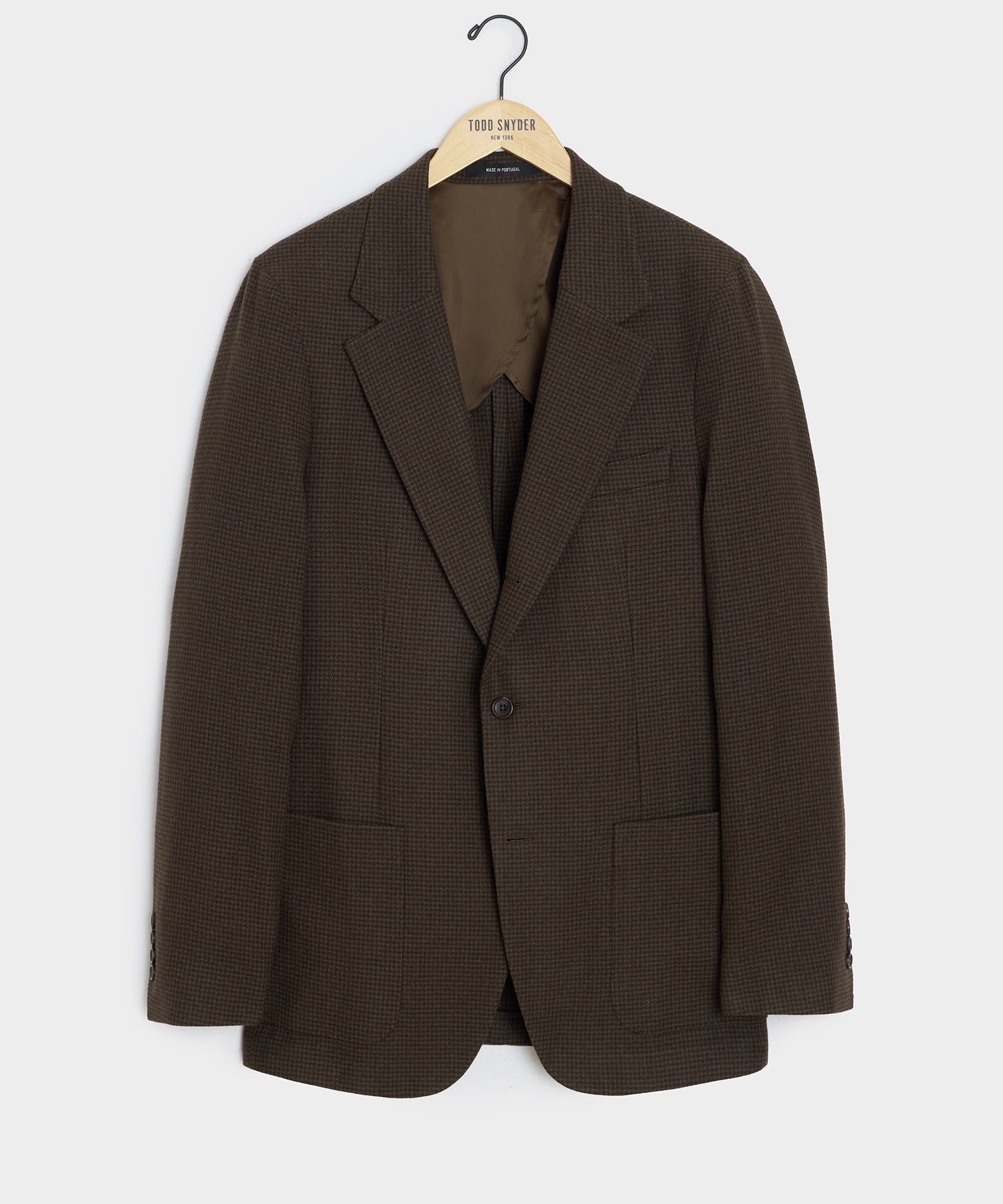 Italian Flannel Houndstooth Madison Suit - Image 8