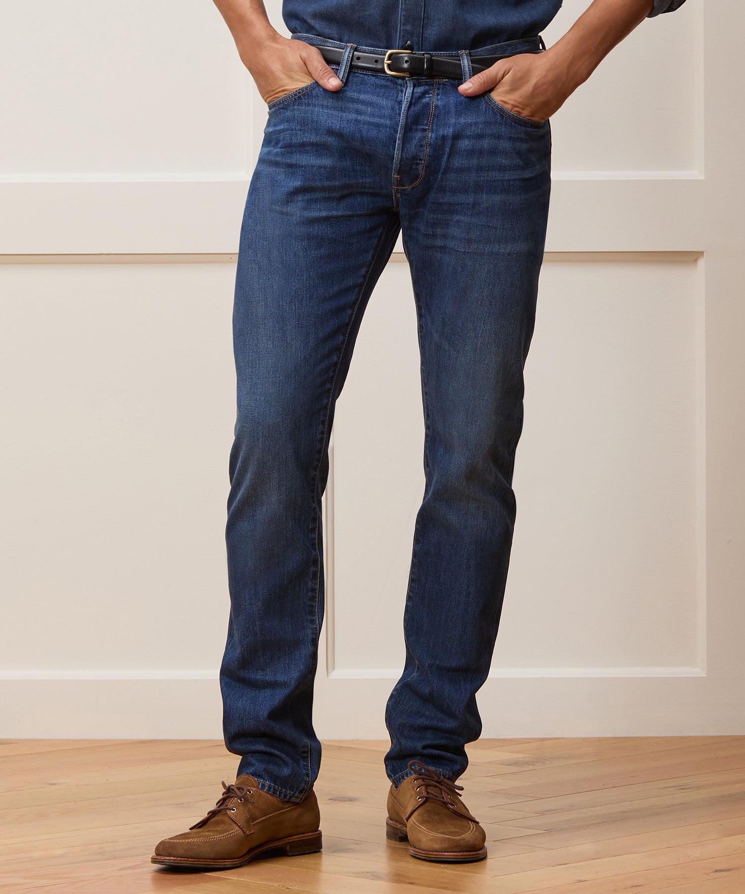 Slim Selvedge Jean in Blue Stonwewash - Image 2