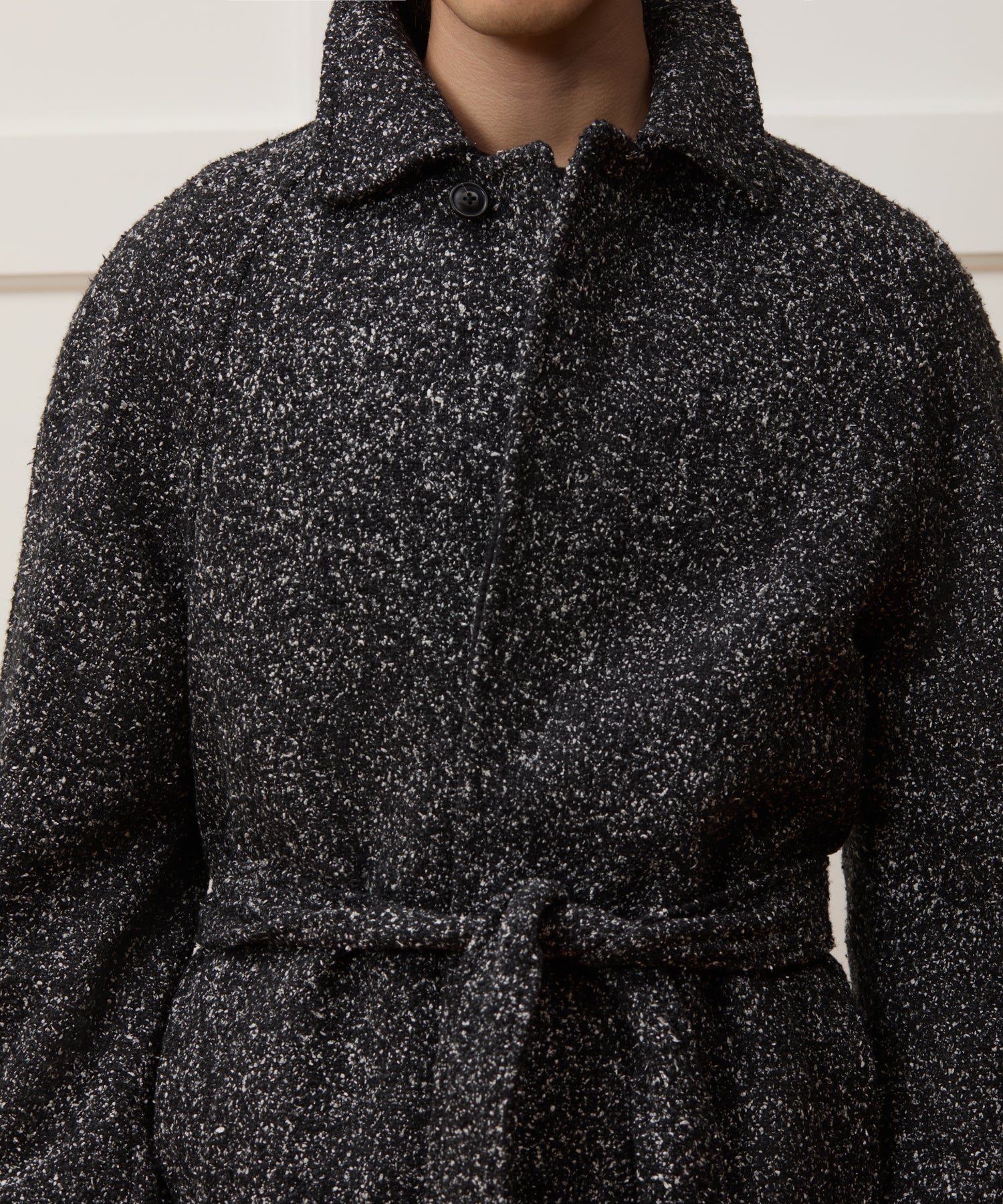 Italian Wool-Silk Belted Topcoat - Image 5