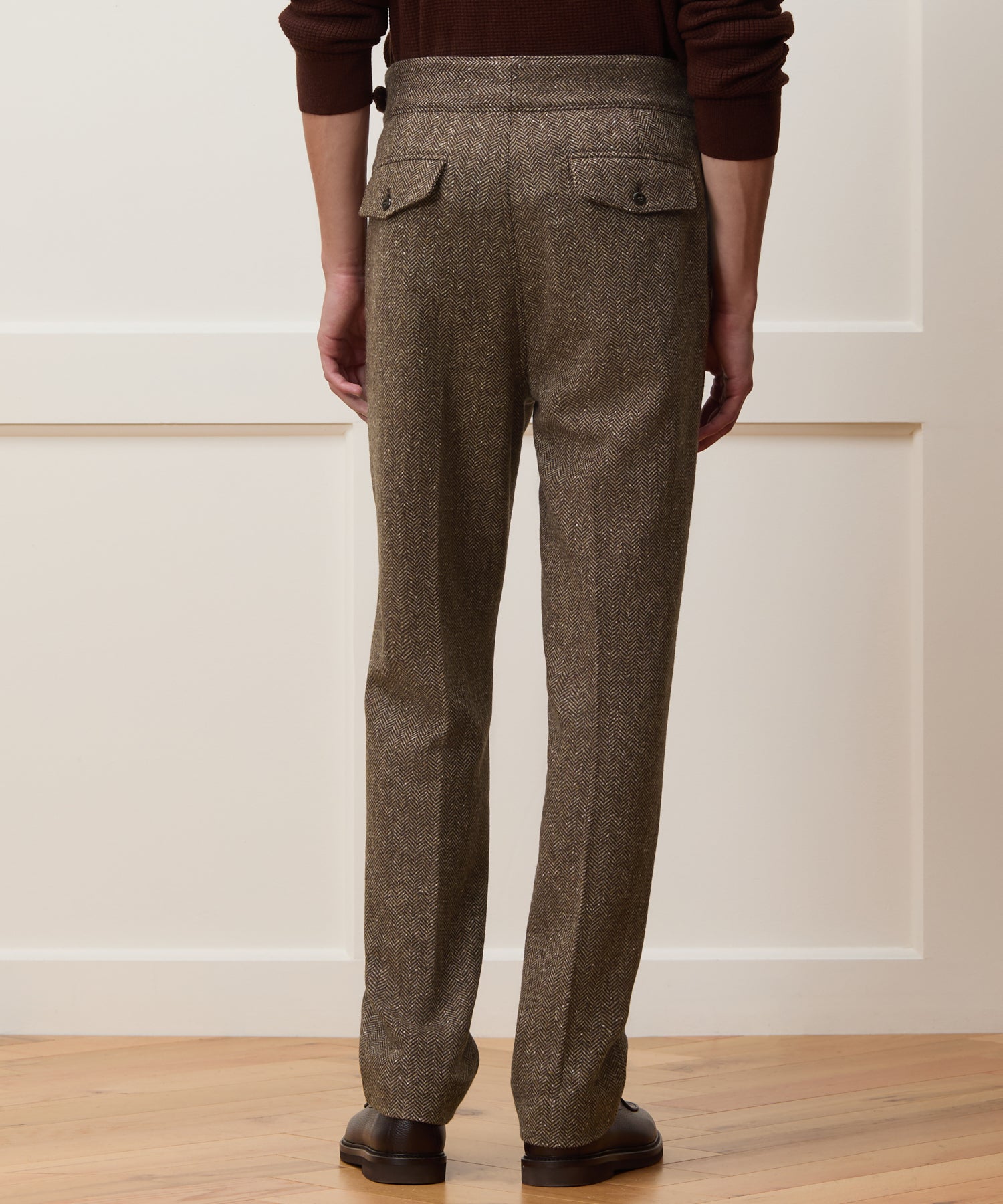 Italian Donegal Herringbone Gurkha Trouser - Image 5