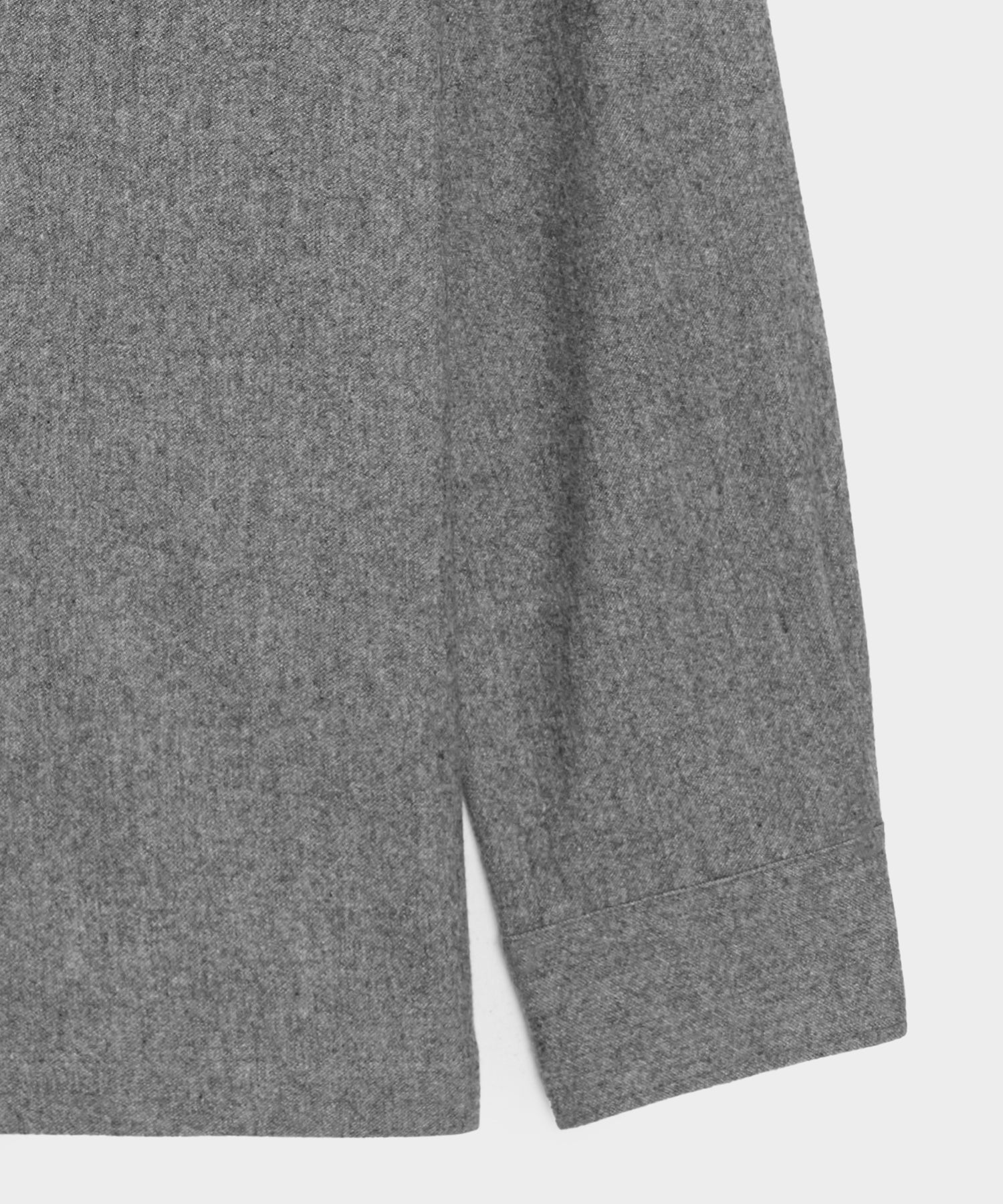 Italian Wool-Cashmere Band Collar Overshirt - Image 7