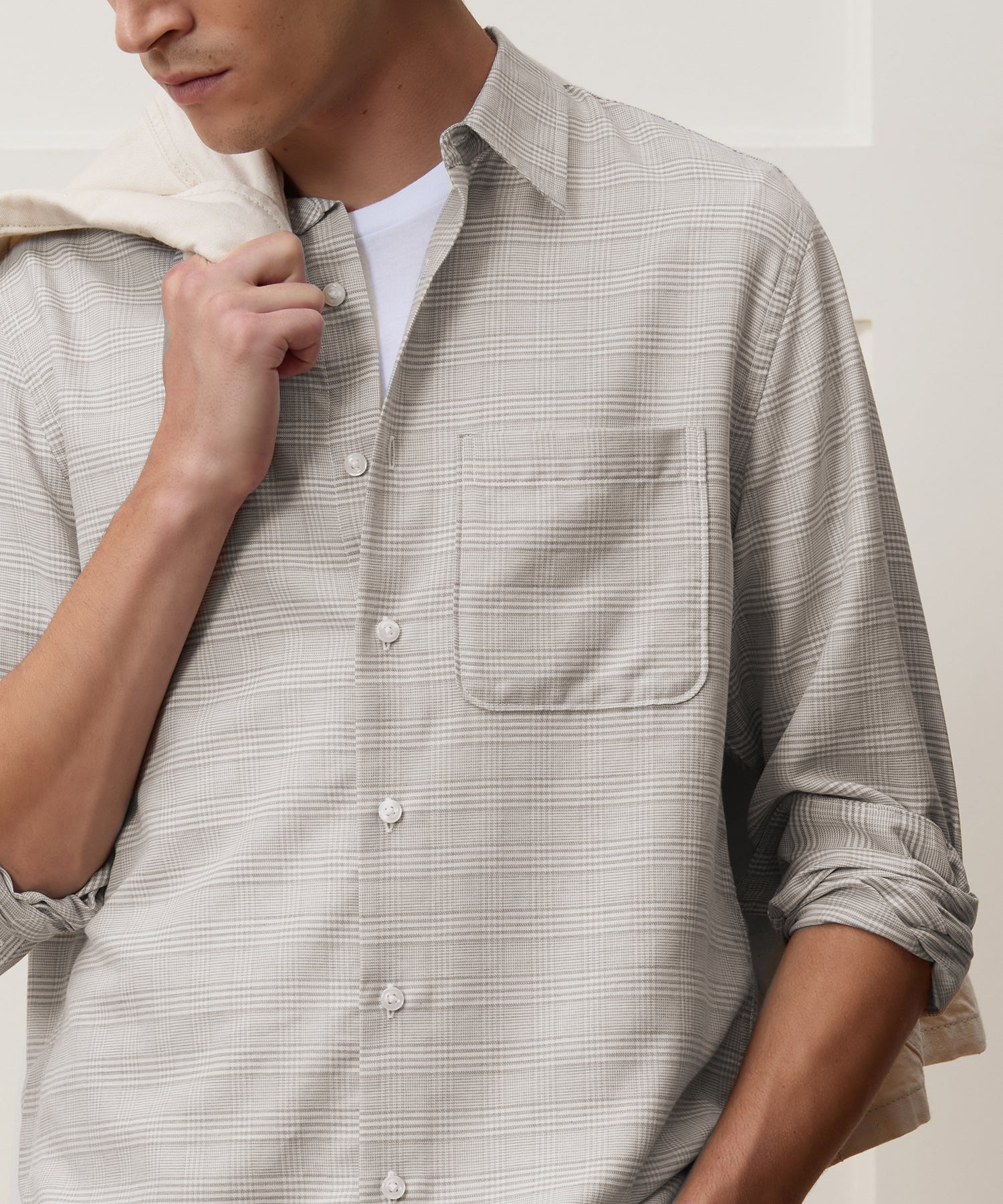 Portuguese Cotton-Cashmere Sport Shirt - Image 3