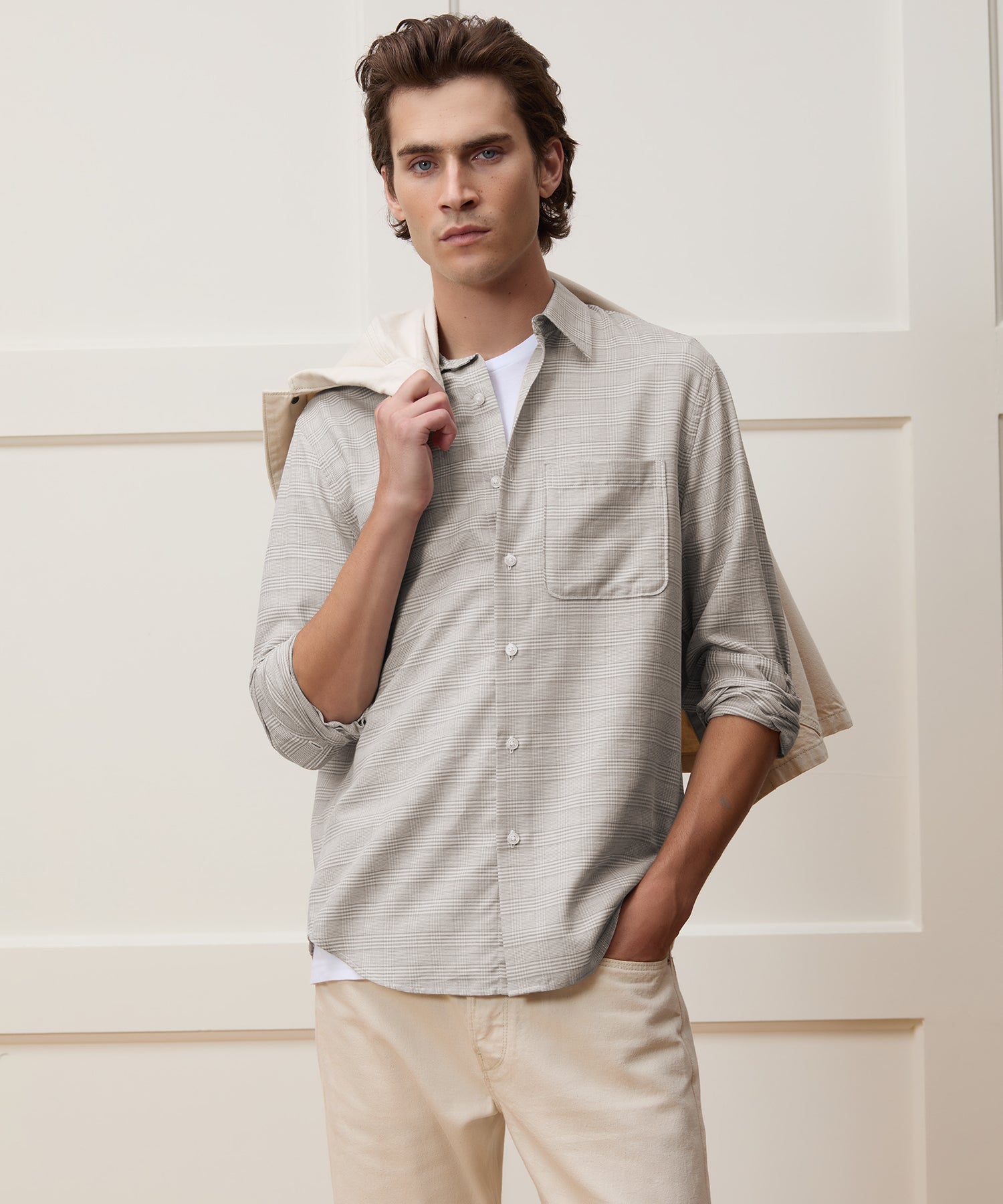Portuguese Cotton-Cashmere Sport Shirt - Image 2