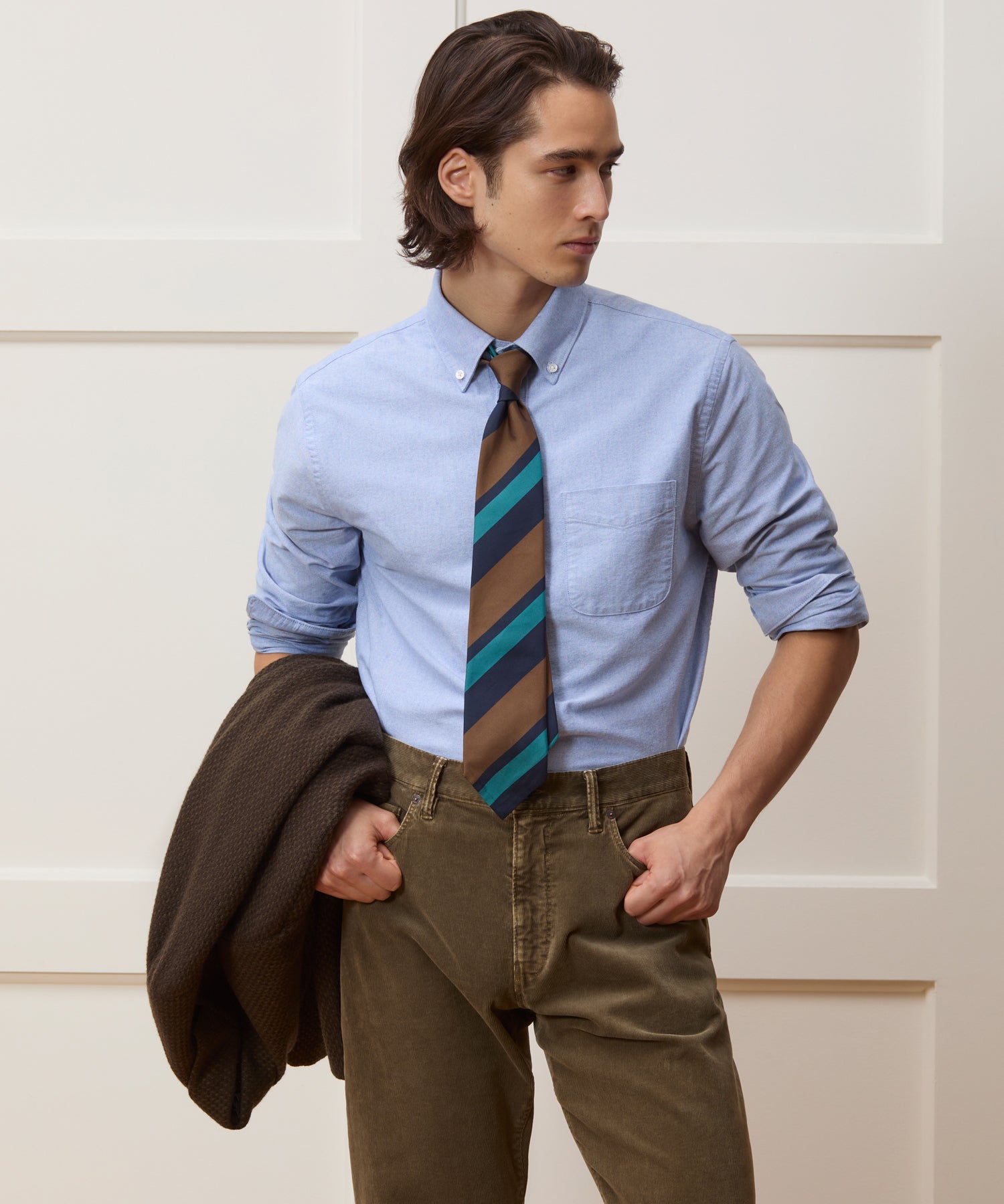 Italian Silk Repp Stripe Tie - Image 3