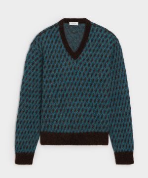 Italian Mohair V-Neck Sweater
