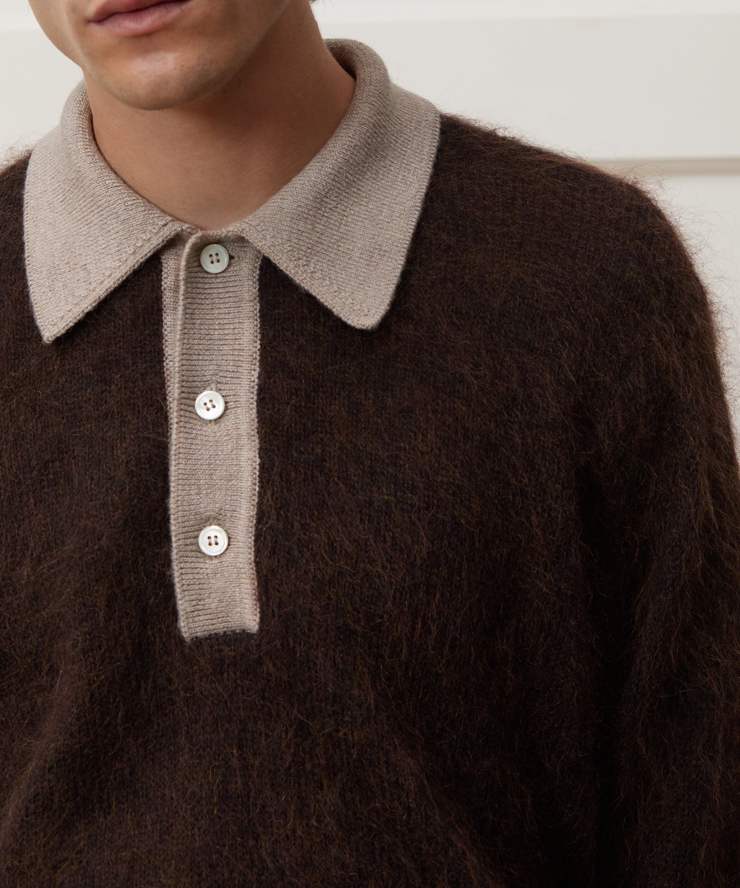 Italian Mohair Rugby Sweater Polo - Image 7