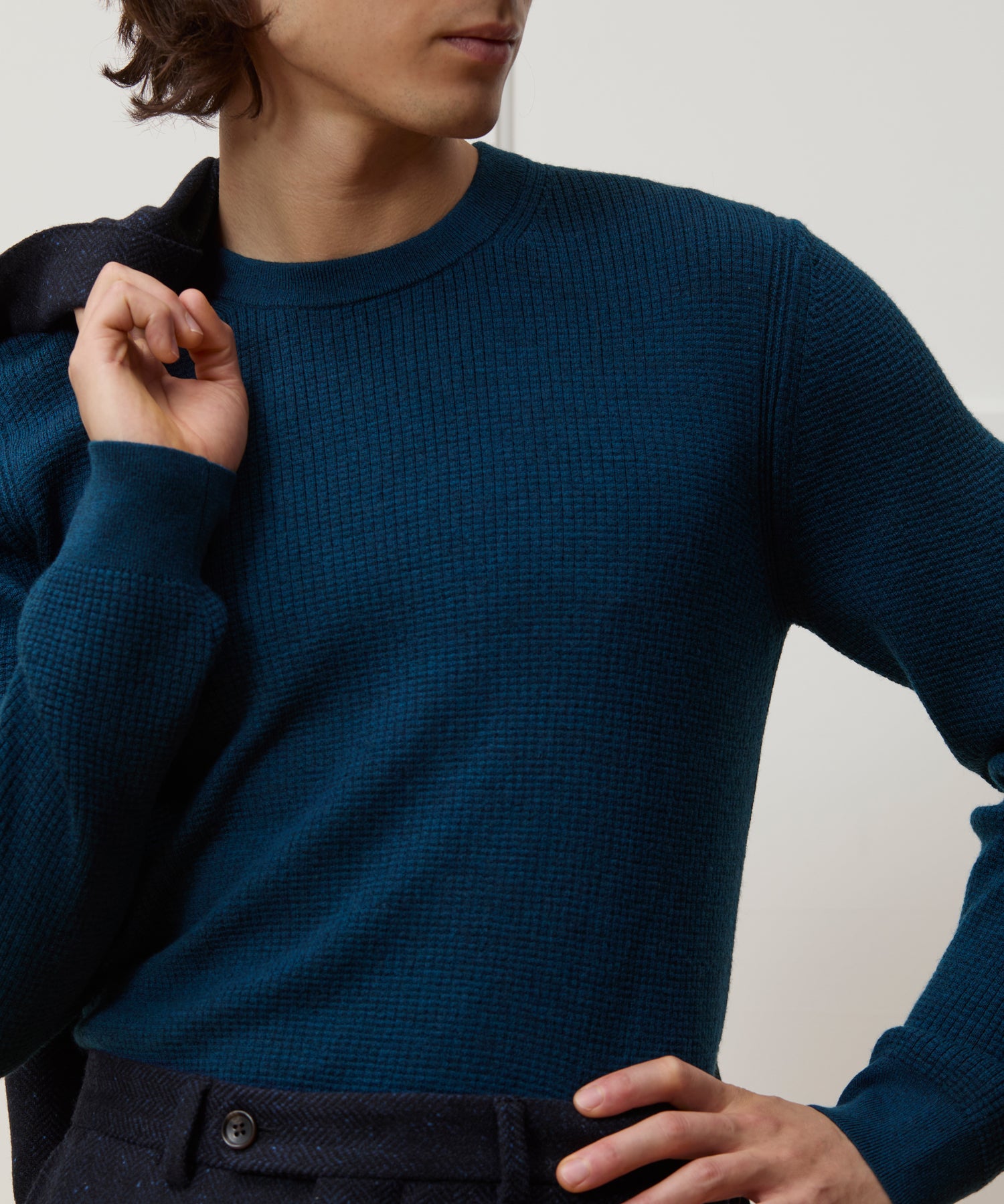 Merino Waffle Crewneck - Image 4