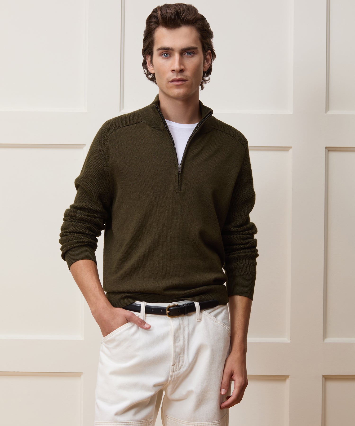 Merino Quarter-Zip Sweater - Image 2