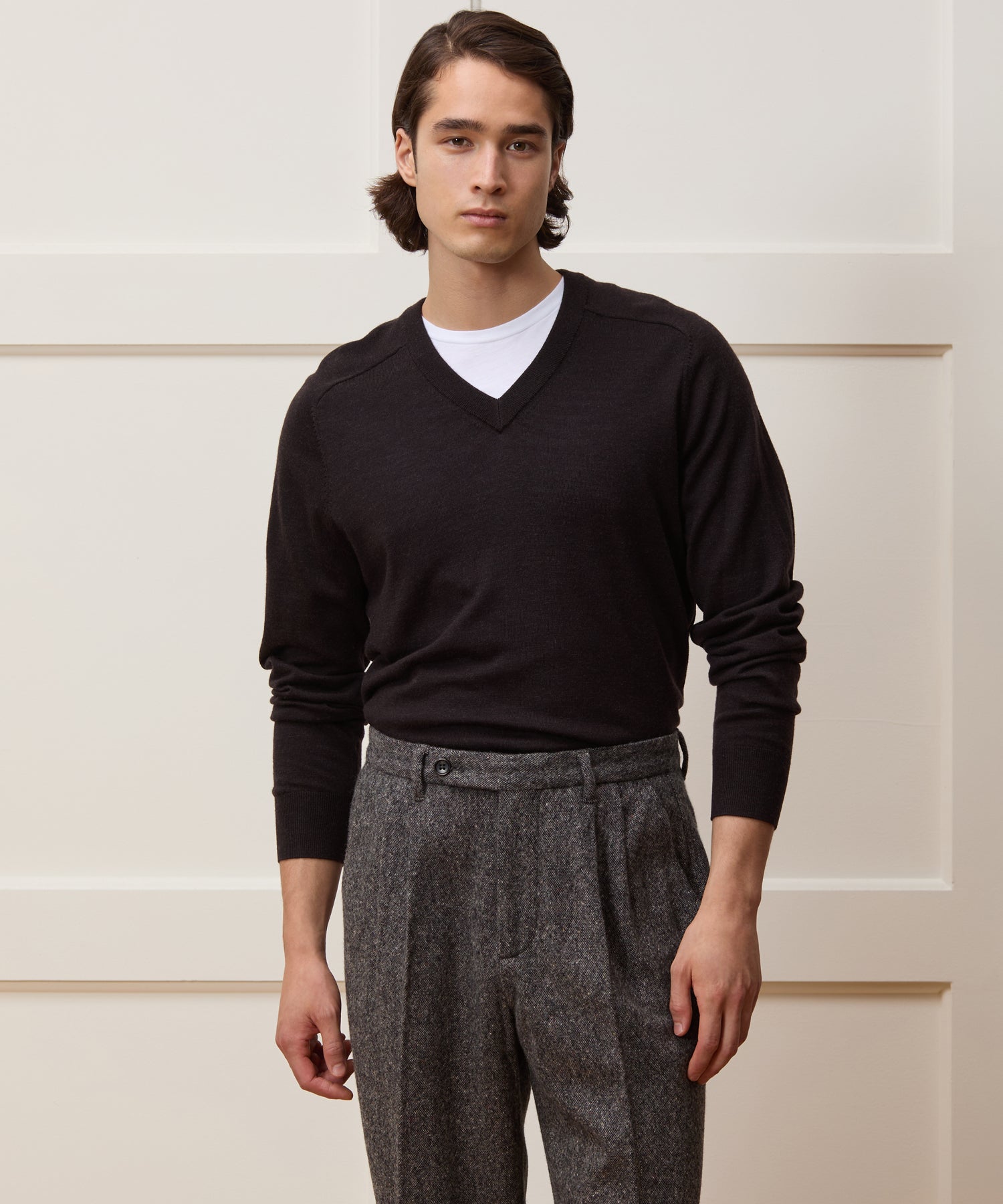 Merino V-Neck Sweater - Image 2