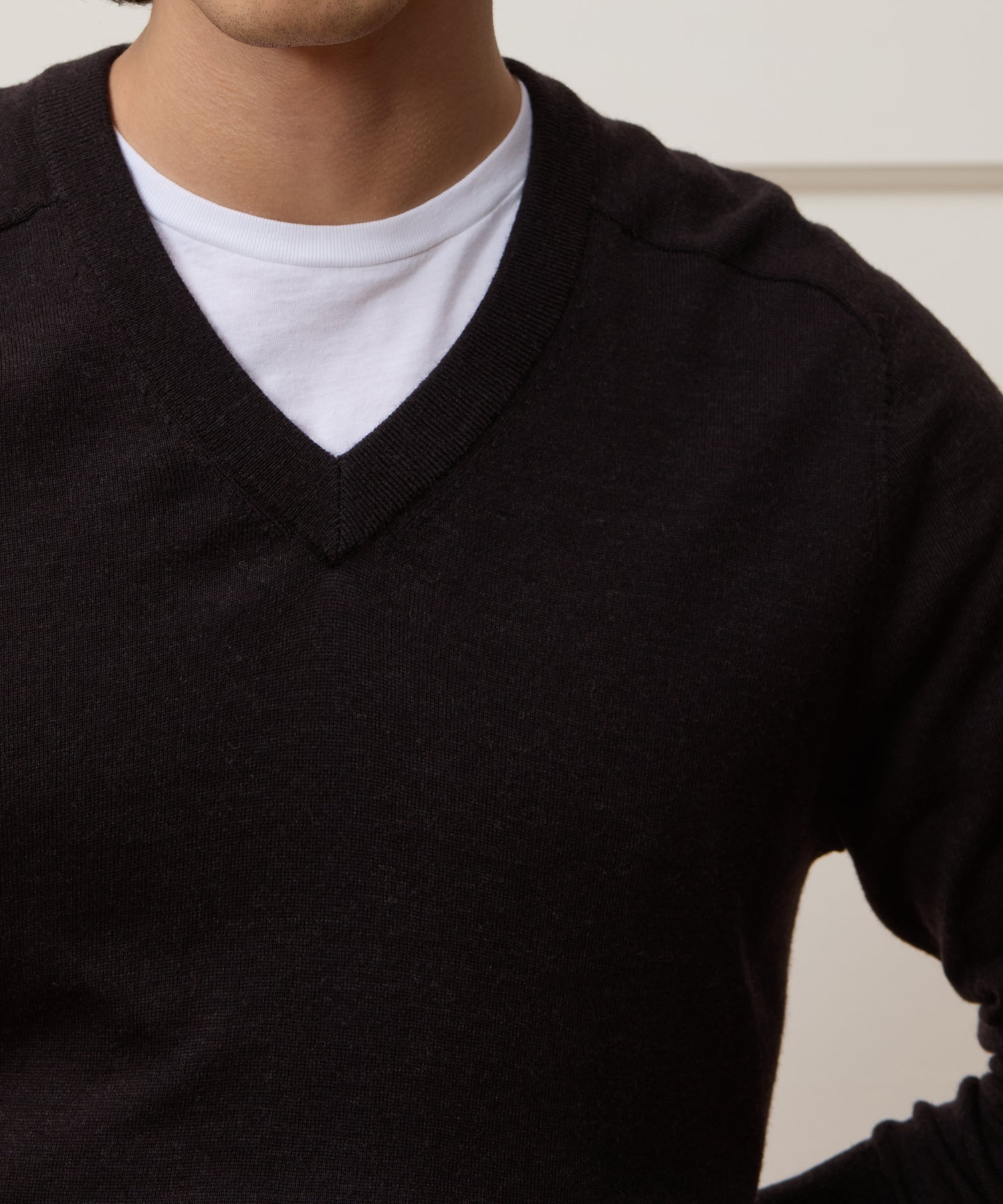 Merino V-Neck Sweater - Image 4