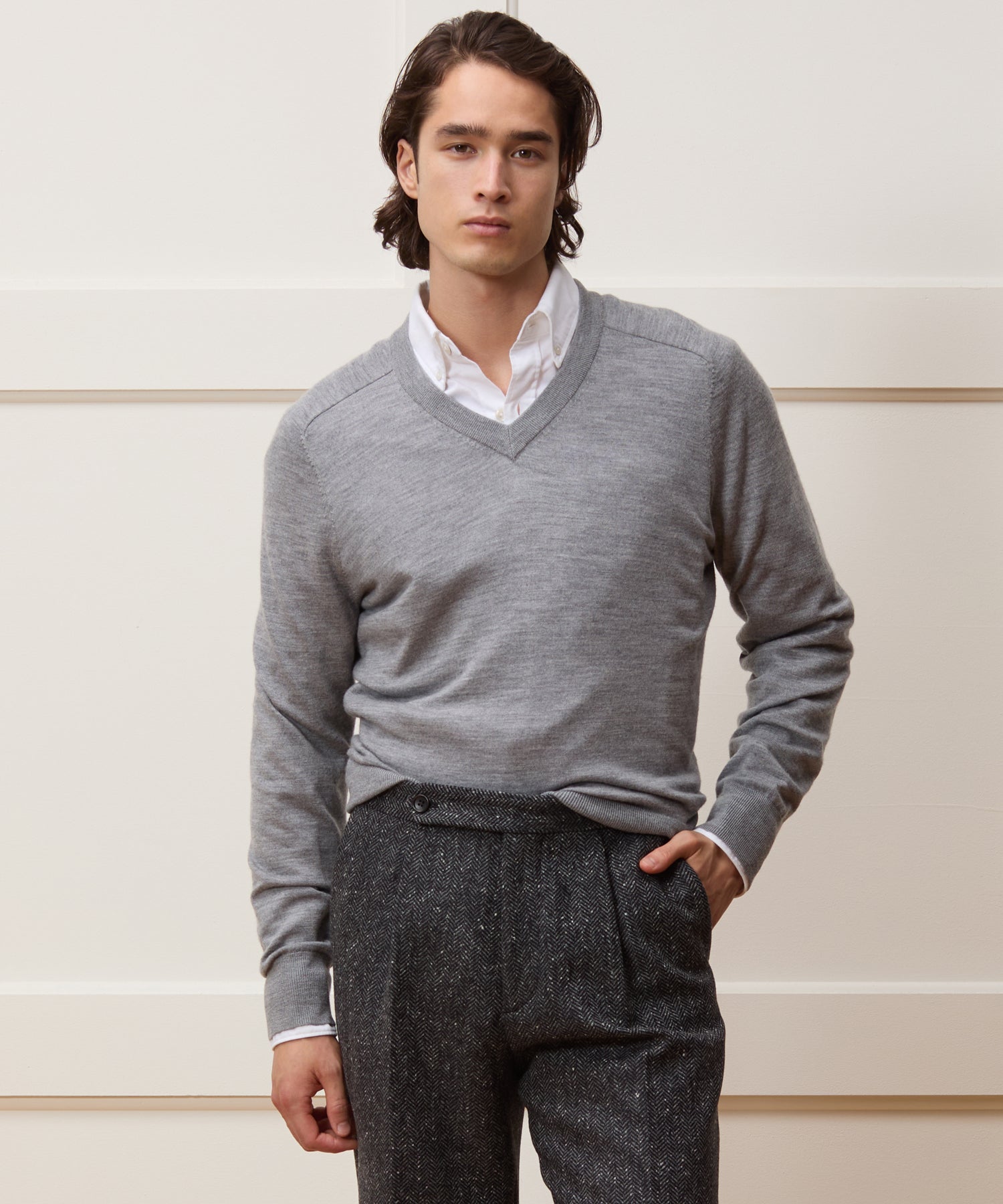 Merino V-Neck Sweater - Image 2