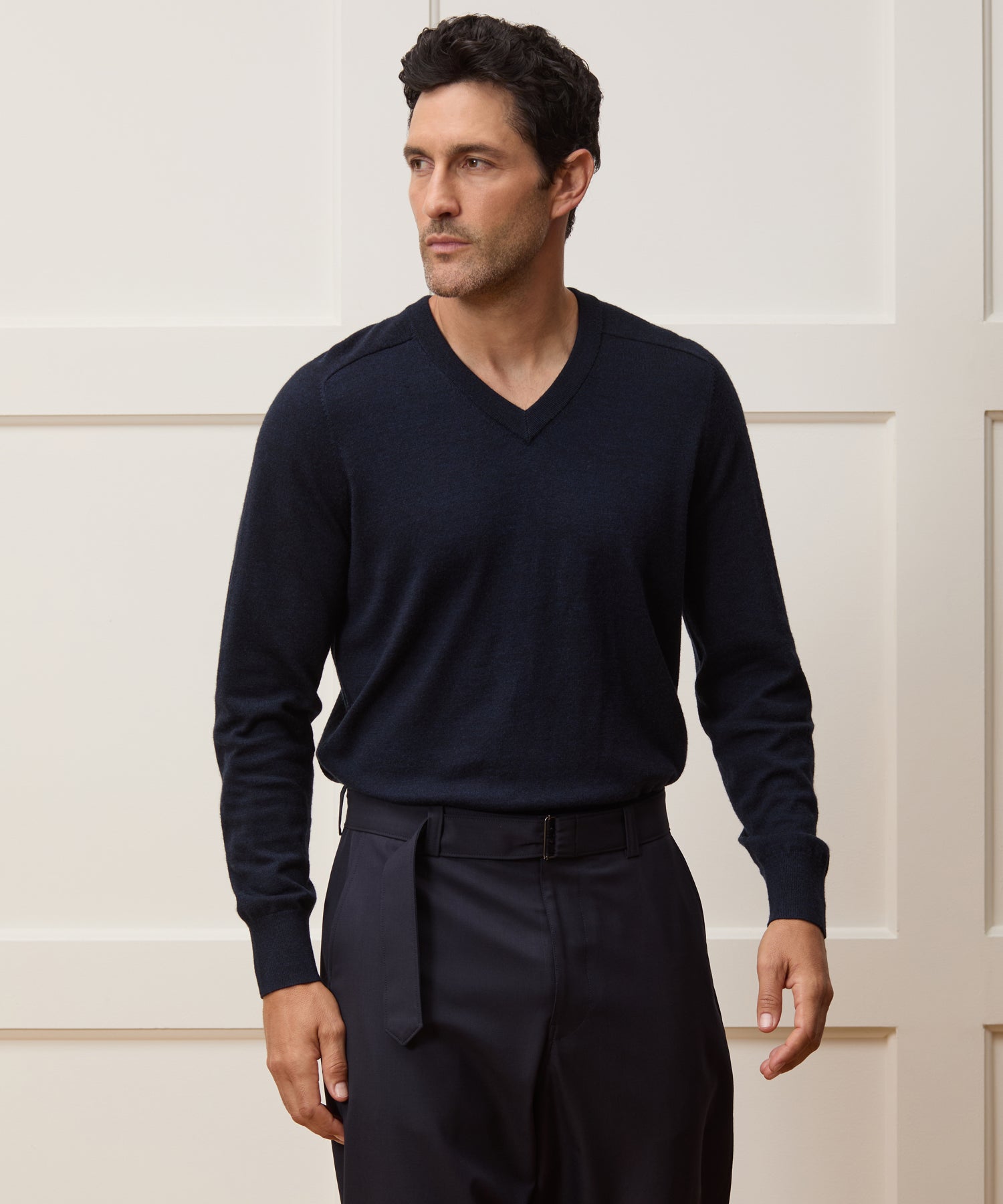 Merino V-Neck Sweater - Image 2