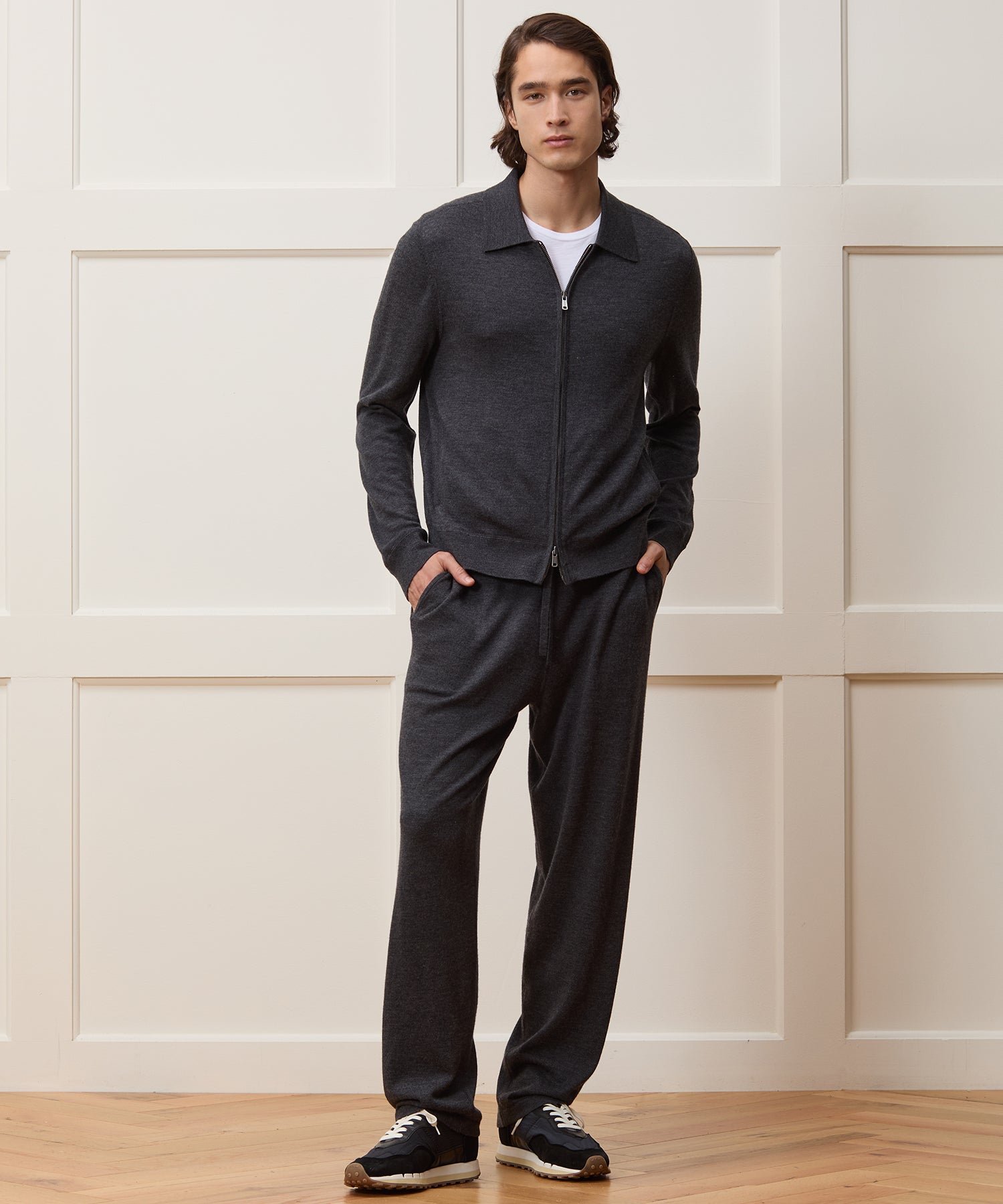 Merino Full-Zip Sweater Polo - Image 3