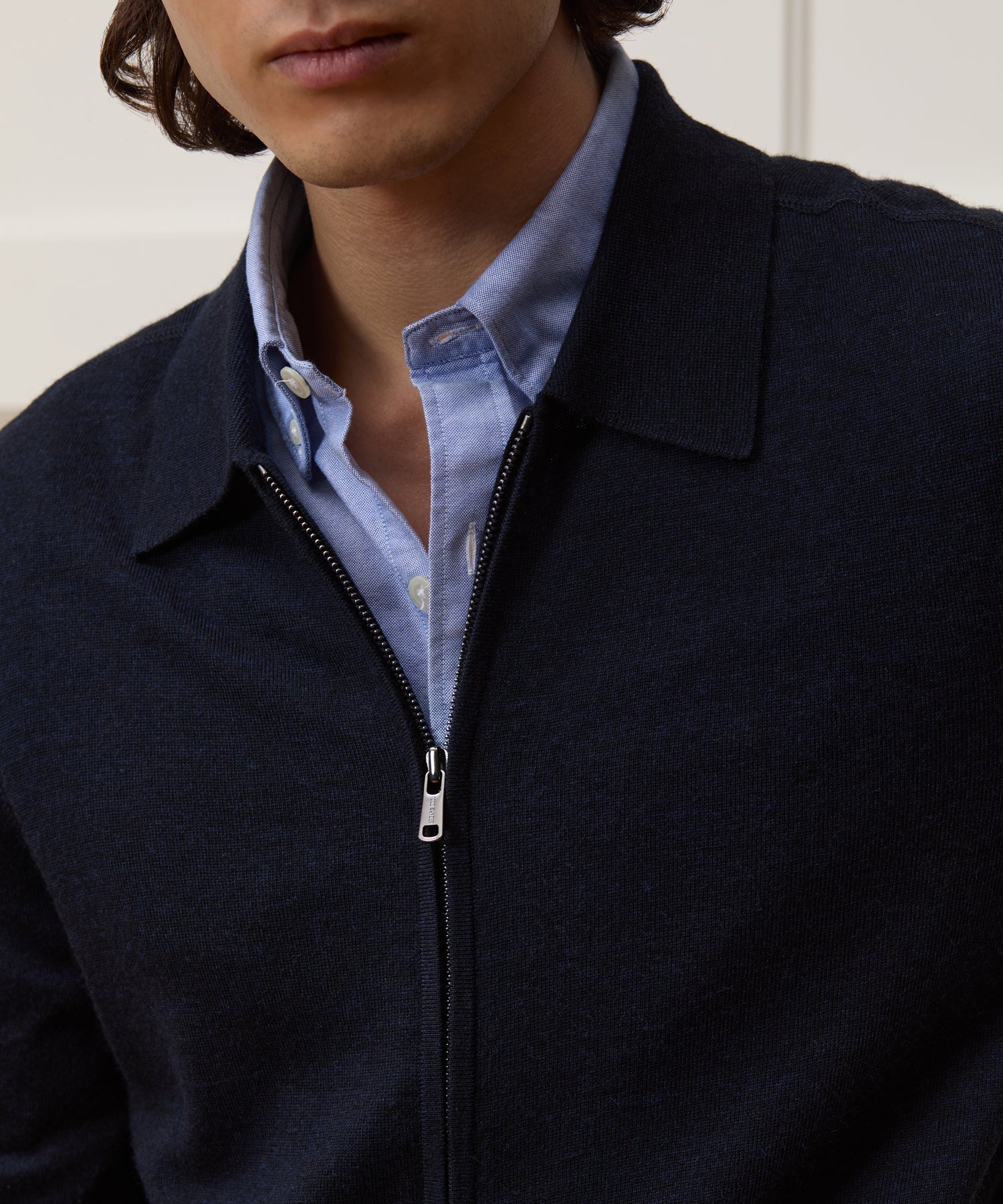 Merino Full-Zip Sweater Polo - Image 4