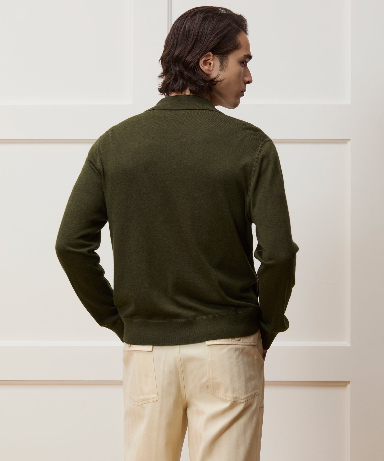 Merino Full-Zip Sweater Polo - Image 5