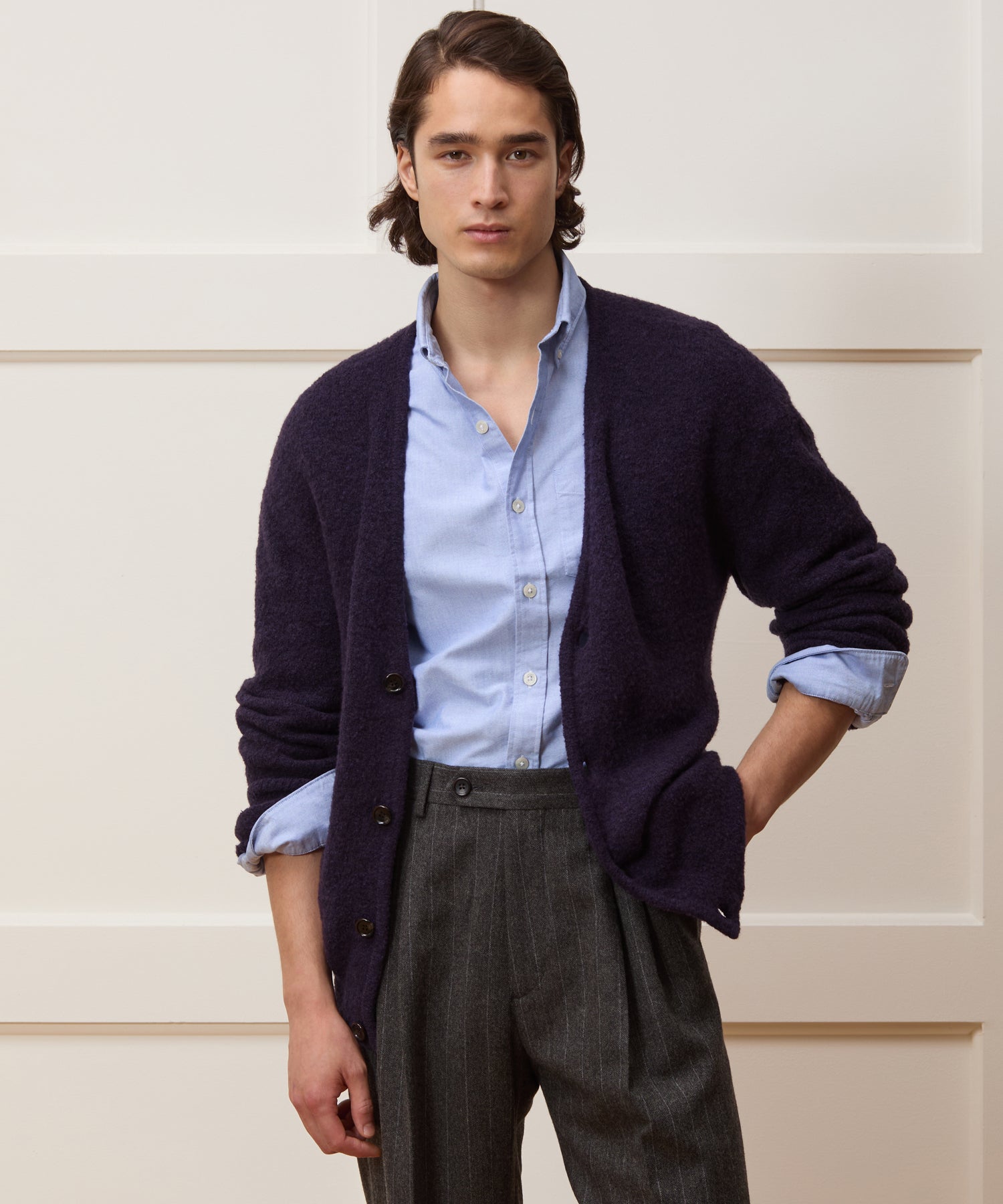 Relaxed Boucle Cardigan - Image 2