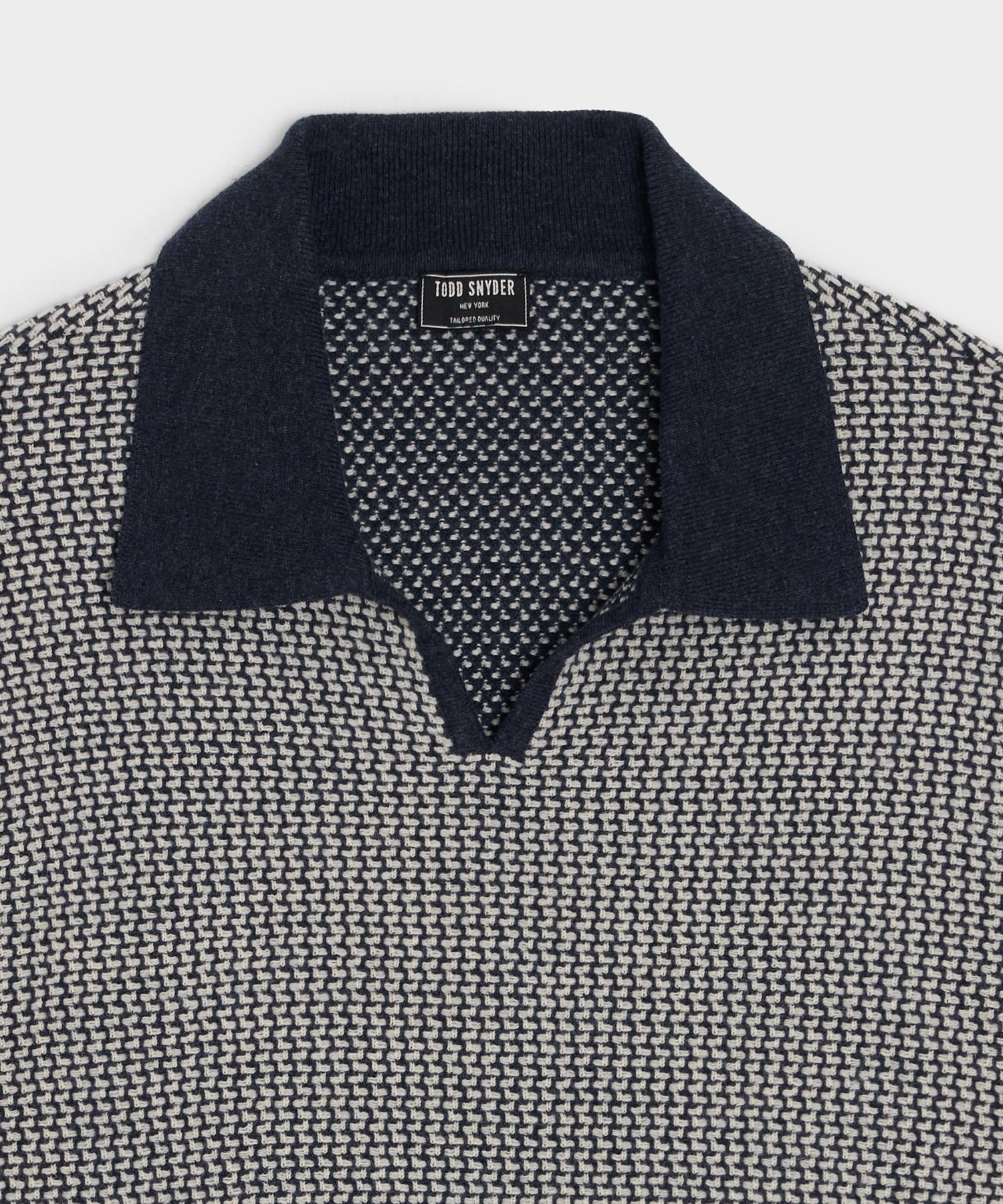 Wool Basketweave Montauk Sweater Polo - Image 6