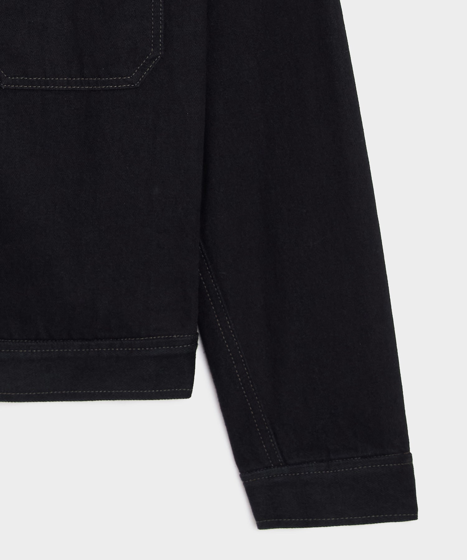 Cropped Denim Eisenhower Jacket - Image 7
