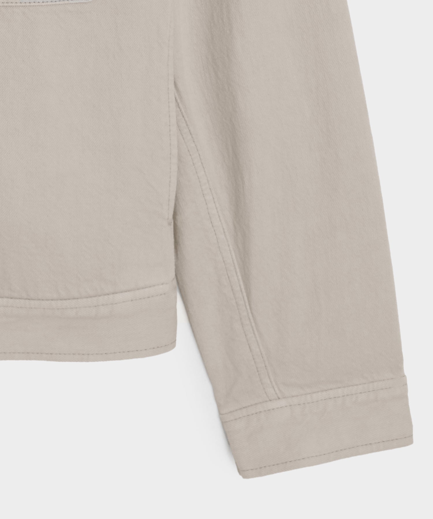 Cropped Denim Eisenhower Jacket - Image 7